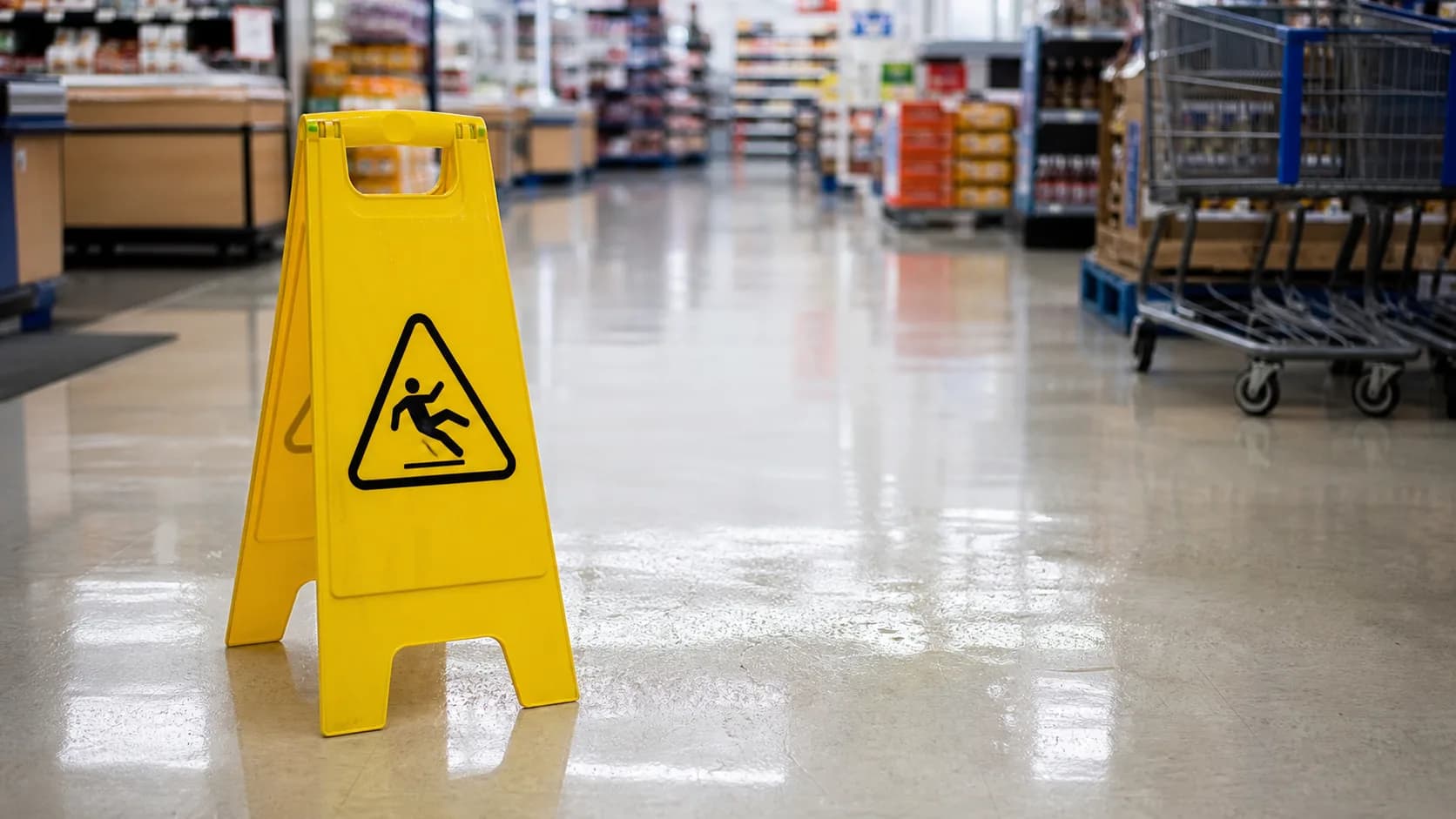 Can I Recover If There Was a Wet Floor Sign in Indiana?