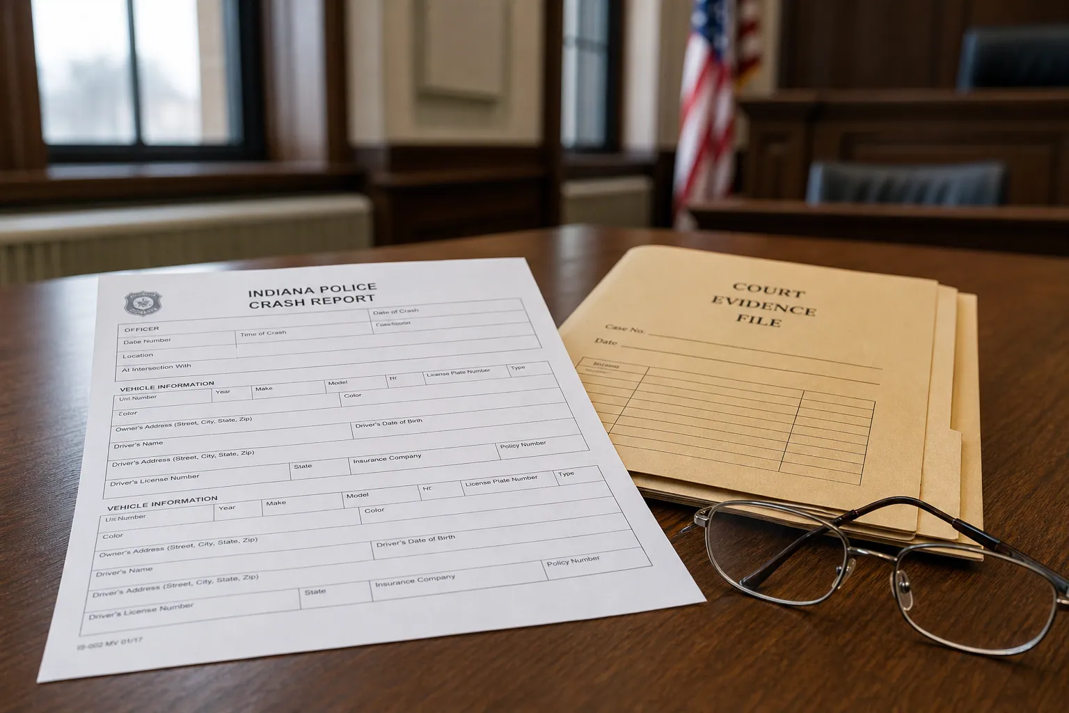 Can an Indiana Police Crash Report Be Used as Evidence in Court?