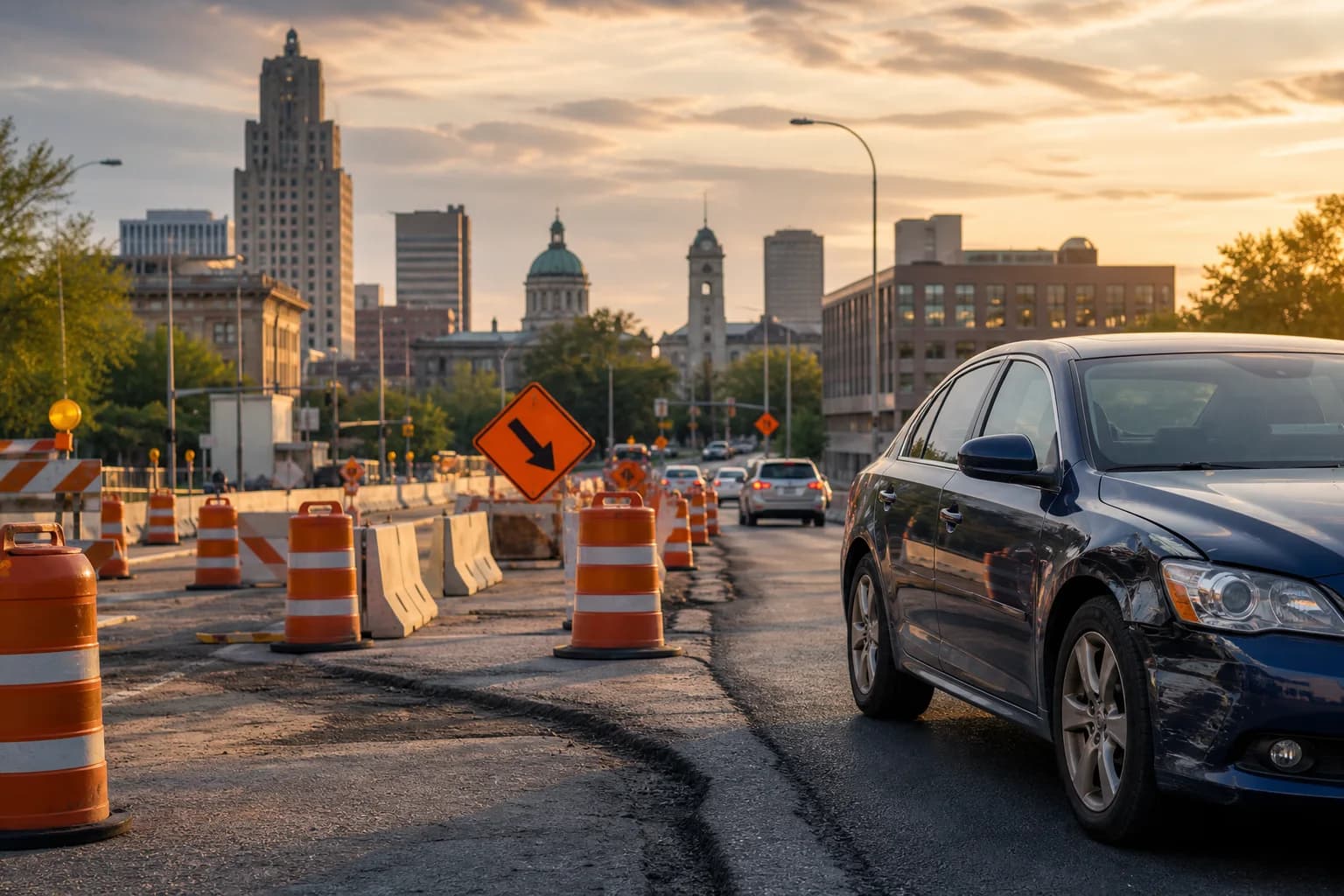 Fort Wayne Summer Road Construction and Car Accidents: What Injured Drivers Should Know