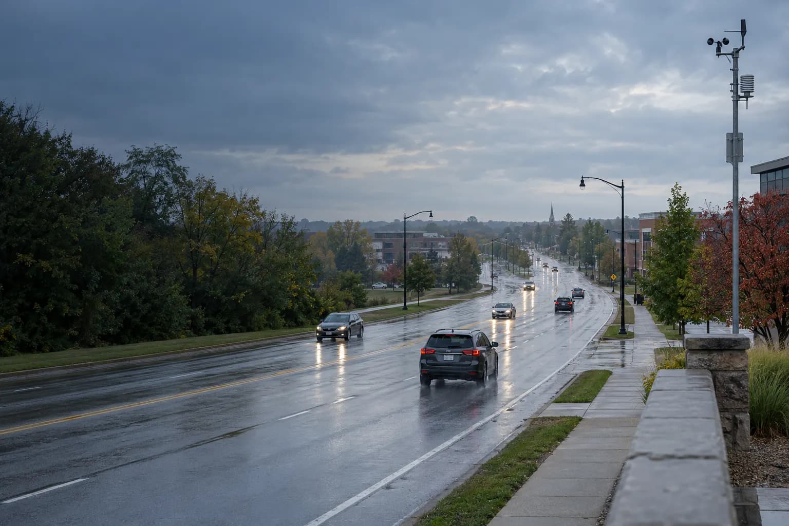 Weather and Road Records After an Indiana Car Accident