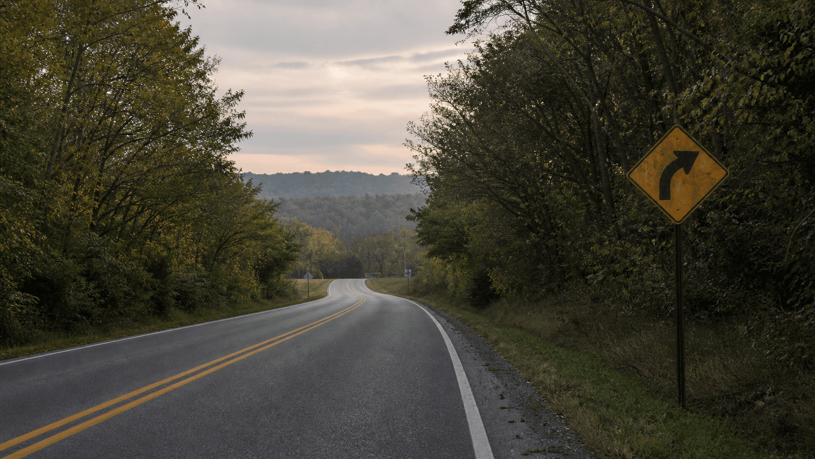 Rural county road near Leavenworth in Crawford County, Indiana, where a fatal early-morning OWI crash occurred on East Wyandotte Avenue