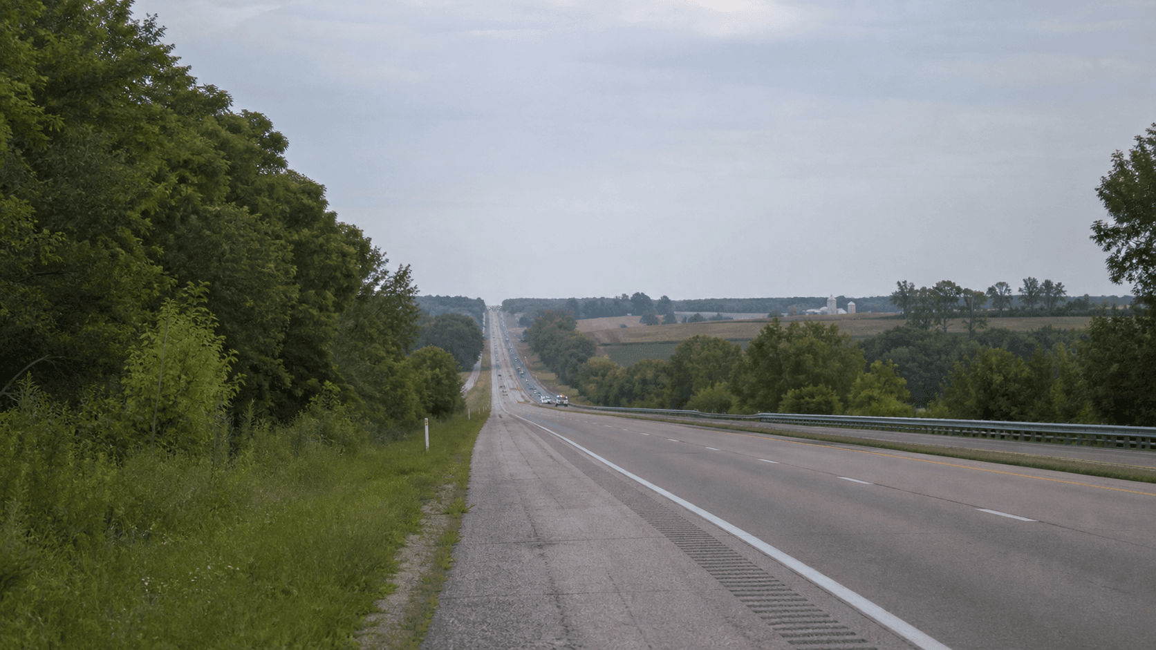 Interstate 64 near Lynnville in Warrick County, Indiana, where a serious injury crash prompted an emergency response and medical helicopter transport.