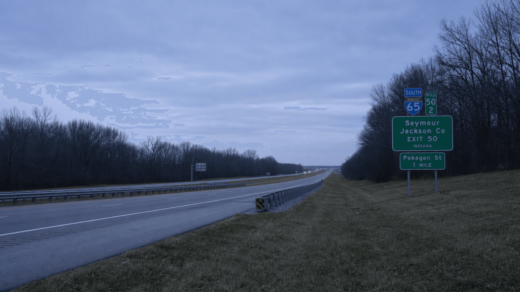 Interstate 65 near Seymour in Jackson County, the roadway where a wrong-way head-on crash killed three people.