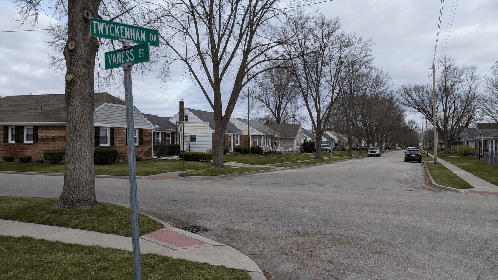Twyckenham Drive and VanEss Street intersection in South Bend, where a hit and run was reported in the St. Joseph County Police Department daily log.