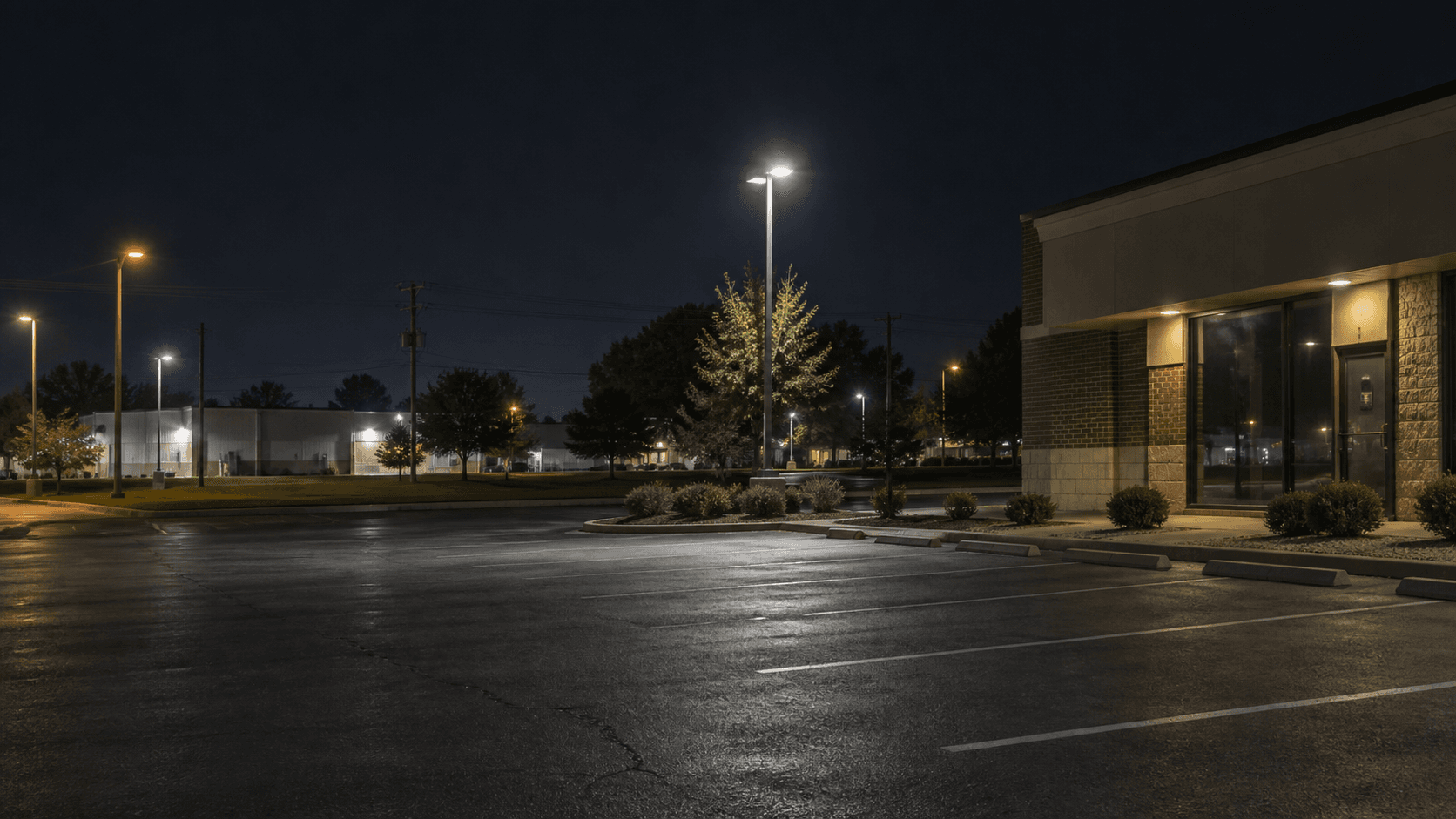 Commercial parking lot near Gum Street in Evansville, Vanderburgh County, where an assault injury was reported.