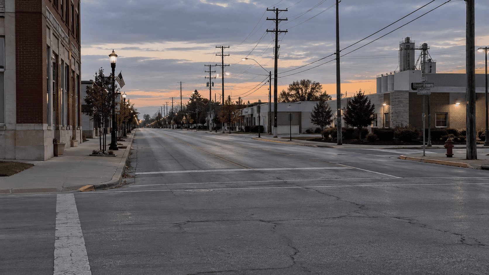 West Superior Street area in Kokomo, Howard County, where a fatal rollover crash was reported near Washington Street.