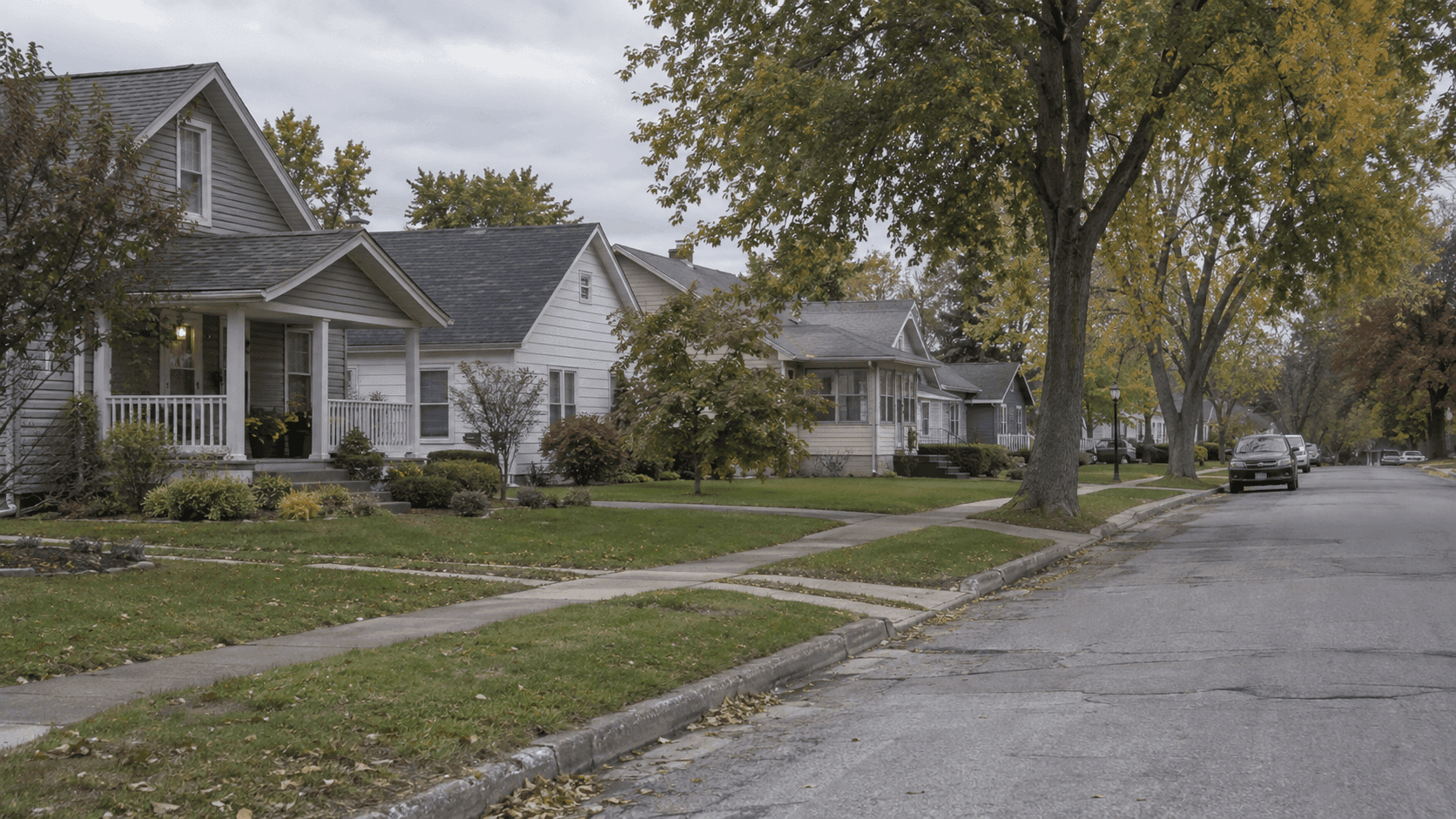 Residential street in Fort Wayne, Indiana, representing the area of the Chadwick Drive police shooting investigation.
