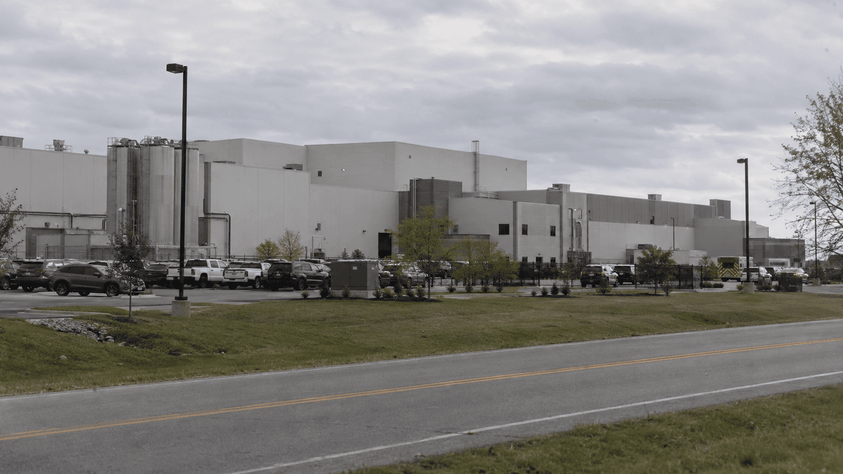 Food manufacturing facility on Park East Boulevard in New Albany, Floyd County, where workers were treated after a carbon monoxide and liquid nitrogen leak.