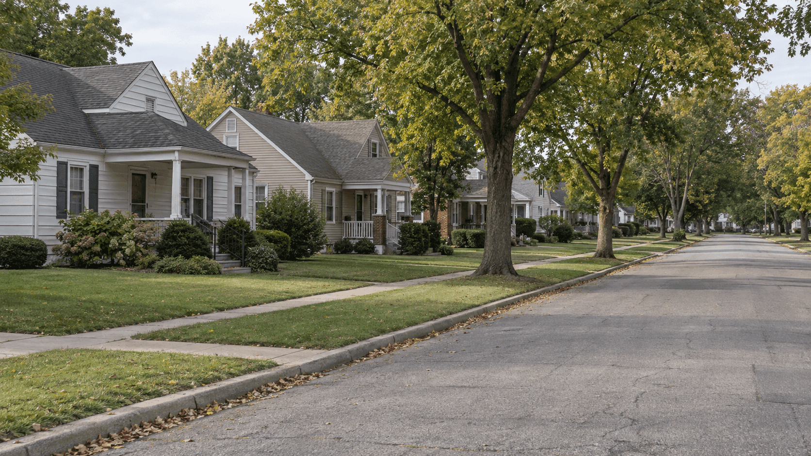 Residential street in Evansville, Indiana, illustrating reporting about the North Garvin Street arson injury case.