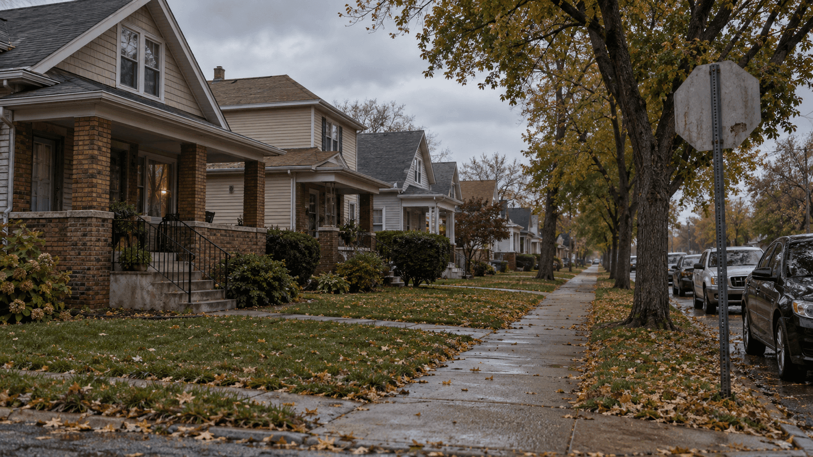 Quiet streetscape in Whiting, Lake County, providing context for the fatal La Porte Avenue shooting sentencing report.