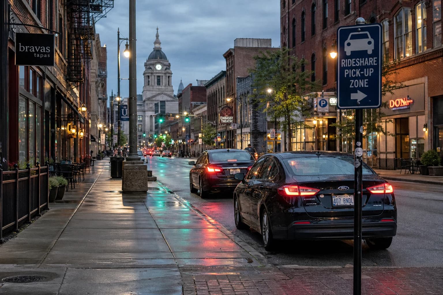Uber & Lyft Accidents accident scene in Fort Wayne — Delventhal Law Office responds