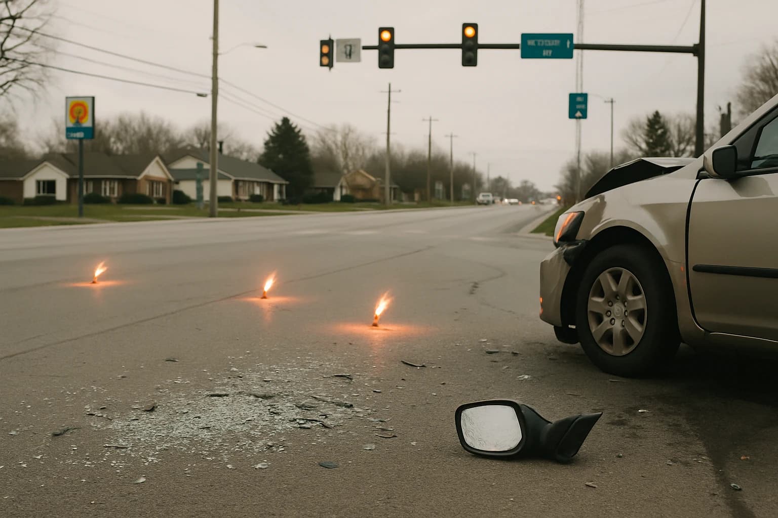 Fort Wayne drunk driver crashes scene
