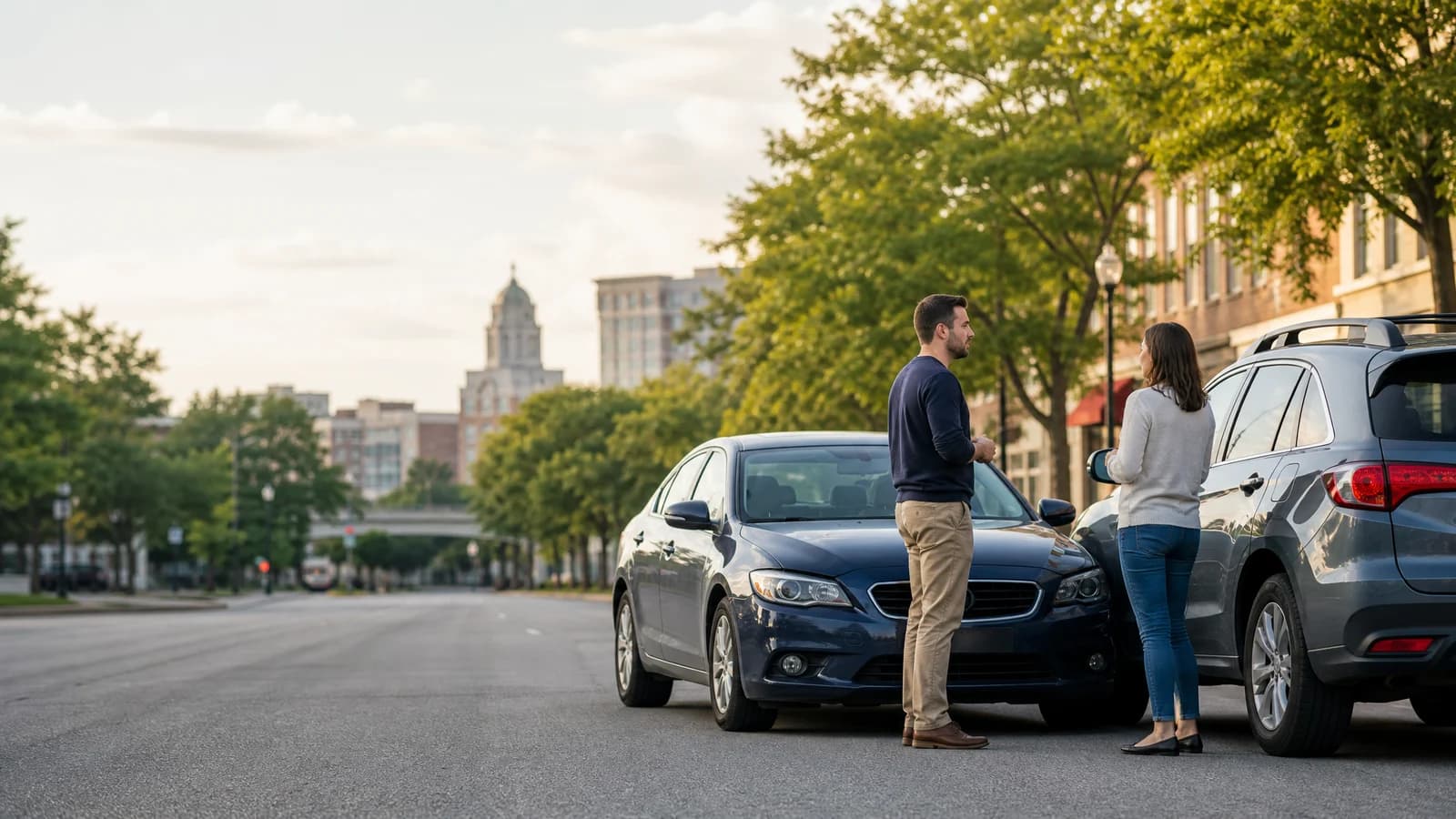 Fender Benders accident scene in Fort Wayne — Delventhal Law Office responds