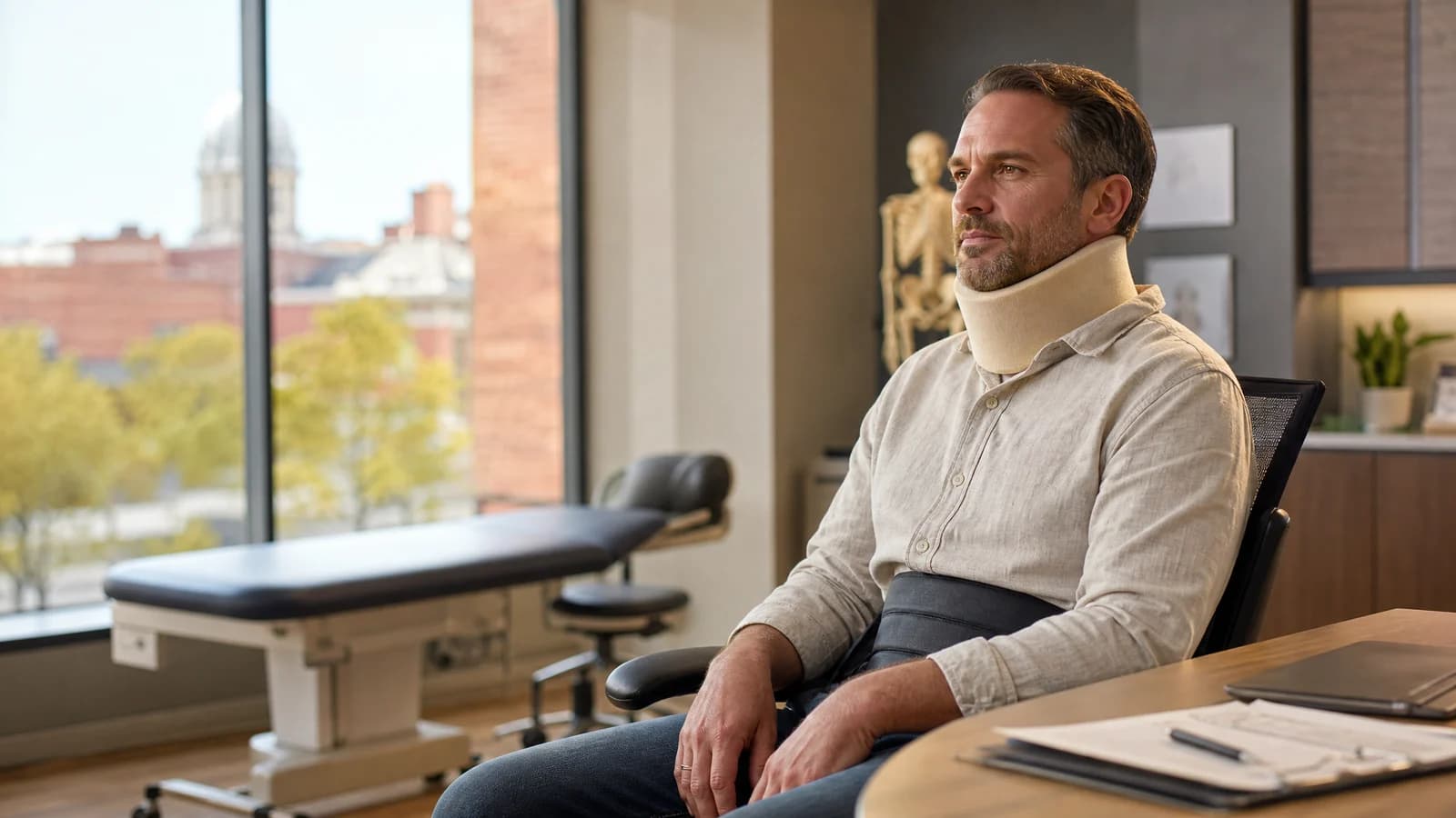 Back & Neck Injuries accident scene in Fort Wayne — Delventhal Law Office responds