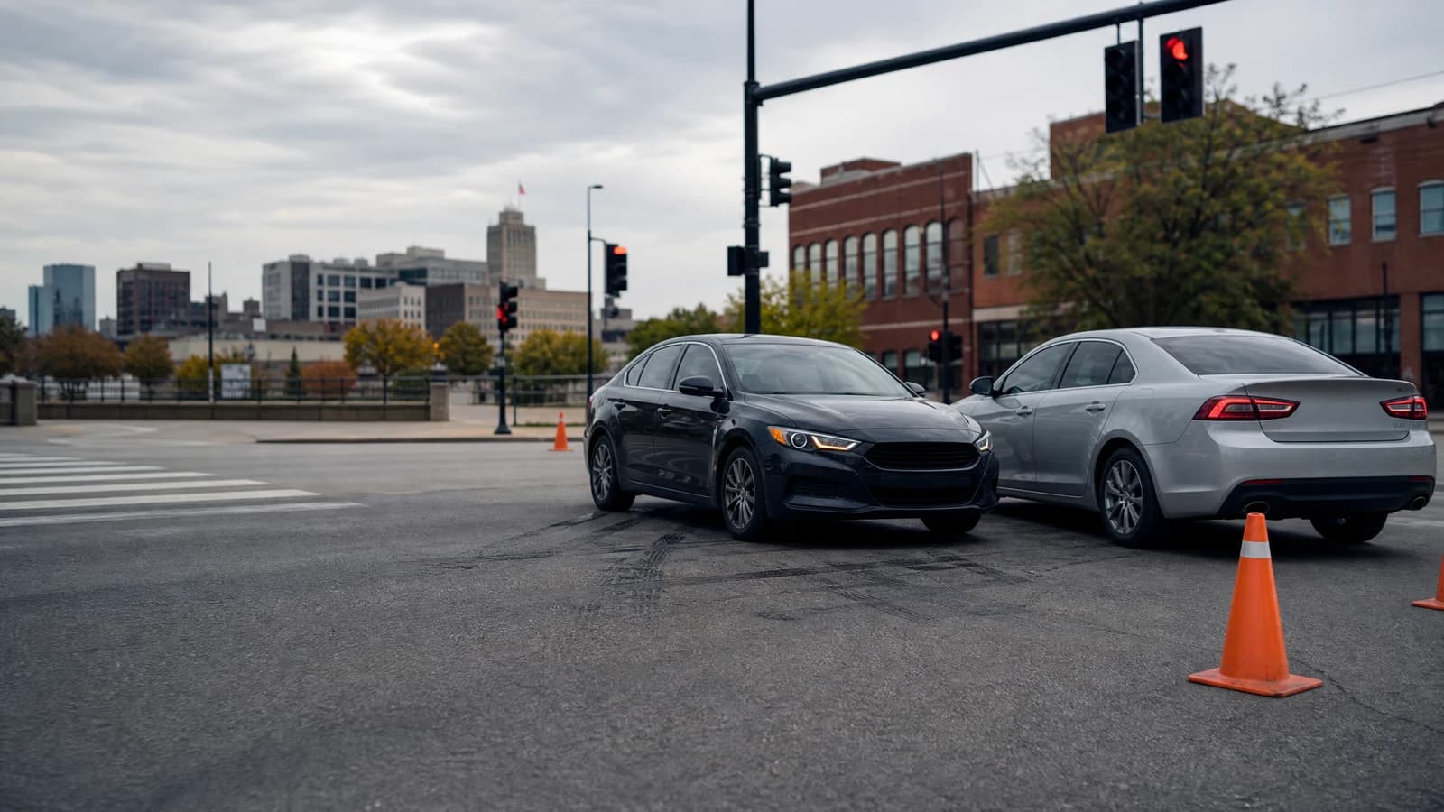 Fort Wayne failure to yield accidents scene