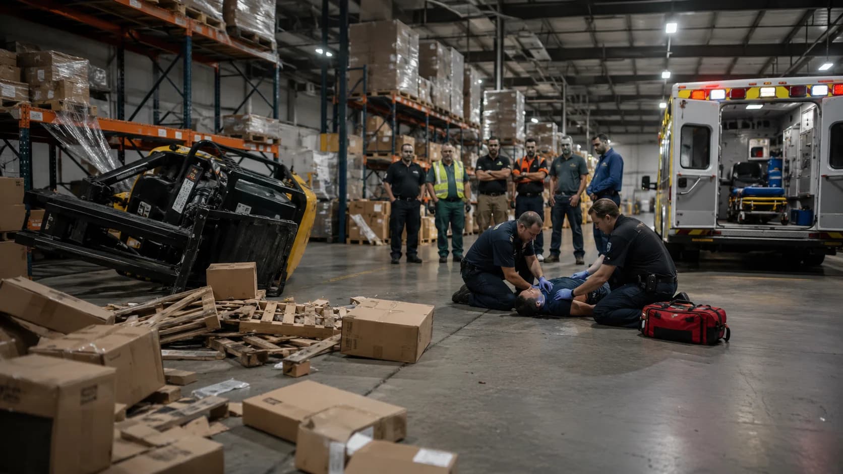 Fort Wayne forklift accidents scene