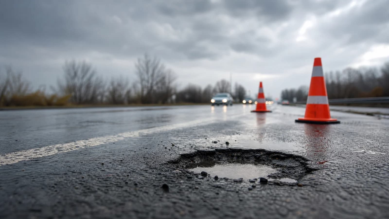 Hazardous Roadways accident scene in Fort Wayne — Delventhal Law Office responds