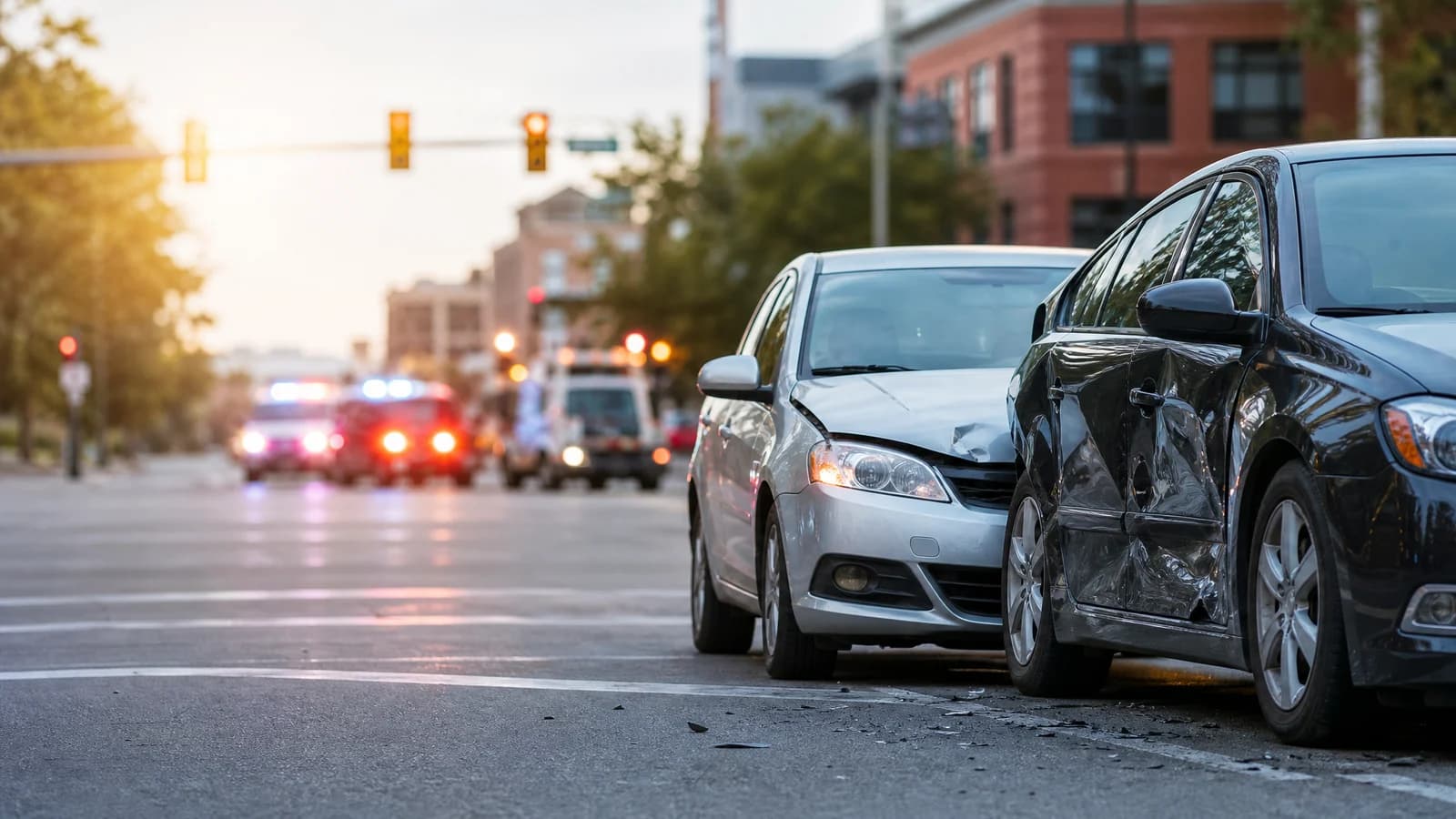 Intersection Accidents accident scene in Fort Wayne — Delventhal Law Office responds