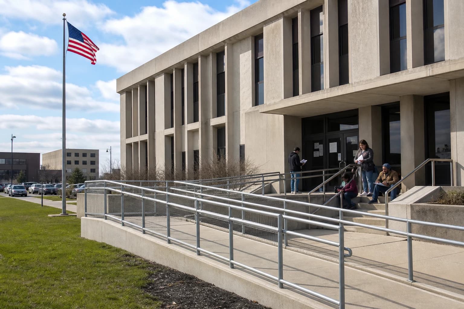 Social Security Disability accident scene in Fort Wayne — Delventhal Law Office responds