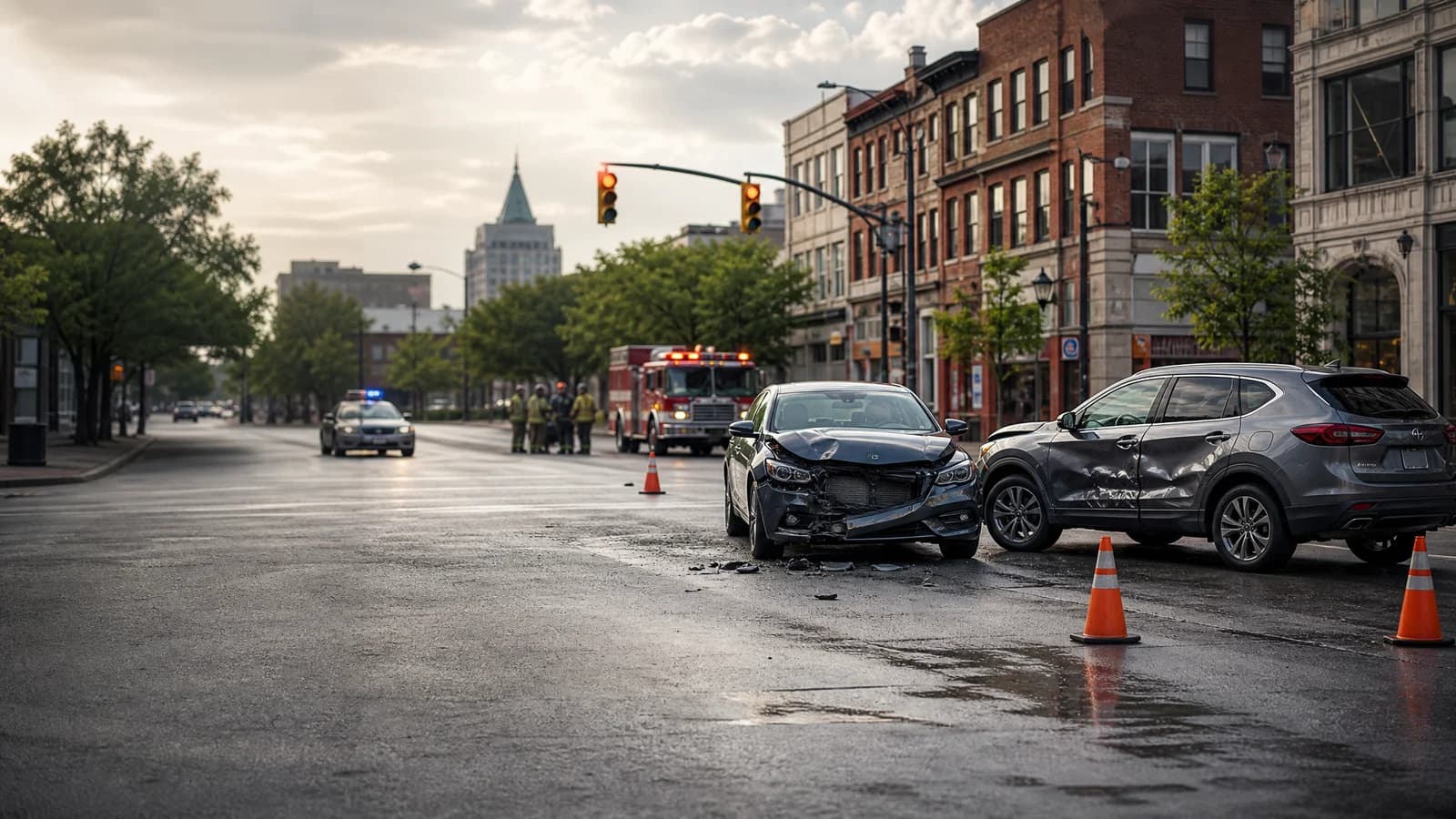 Fort Wayne t-bone accidents scene