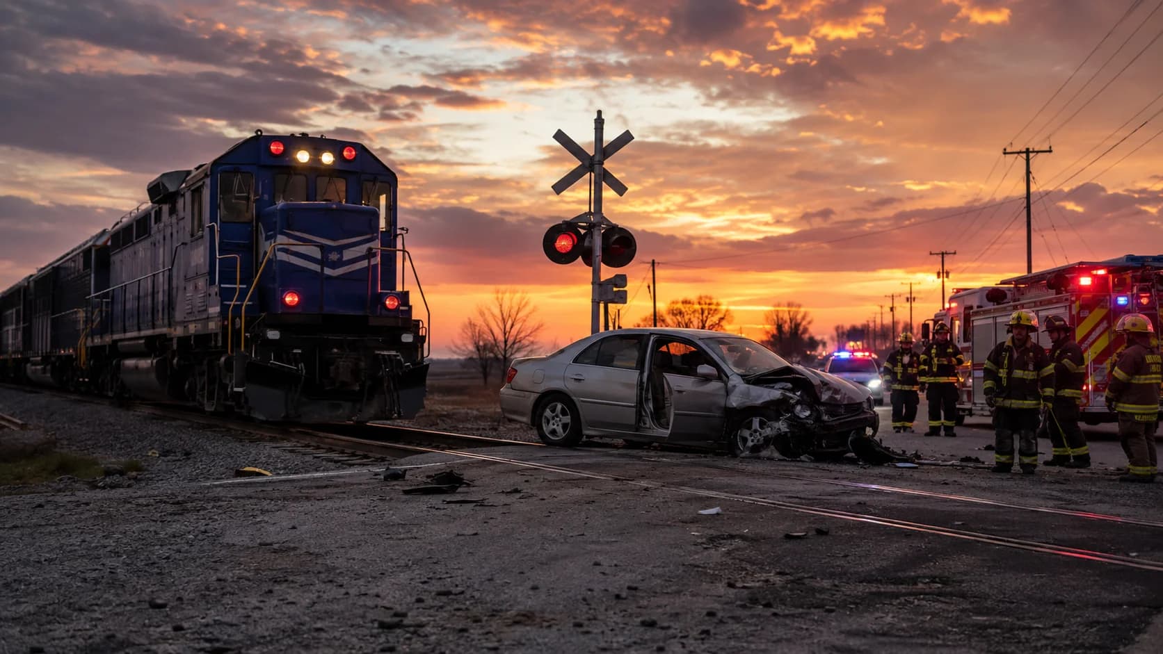 Train Accidents accident scene in Fort Wayne — Delventhal Law Office responds