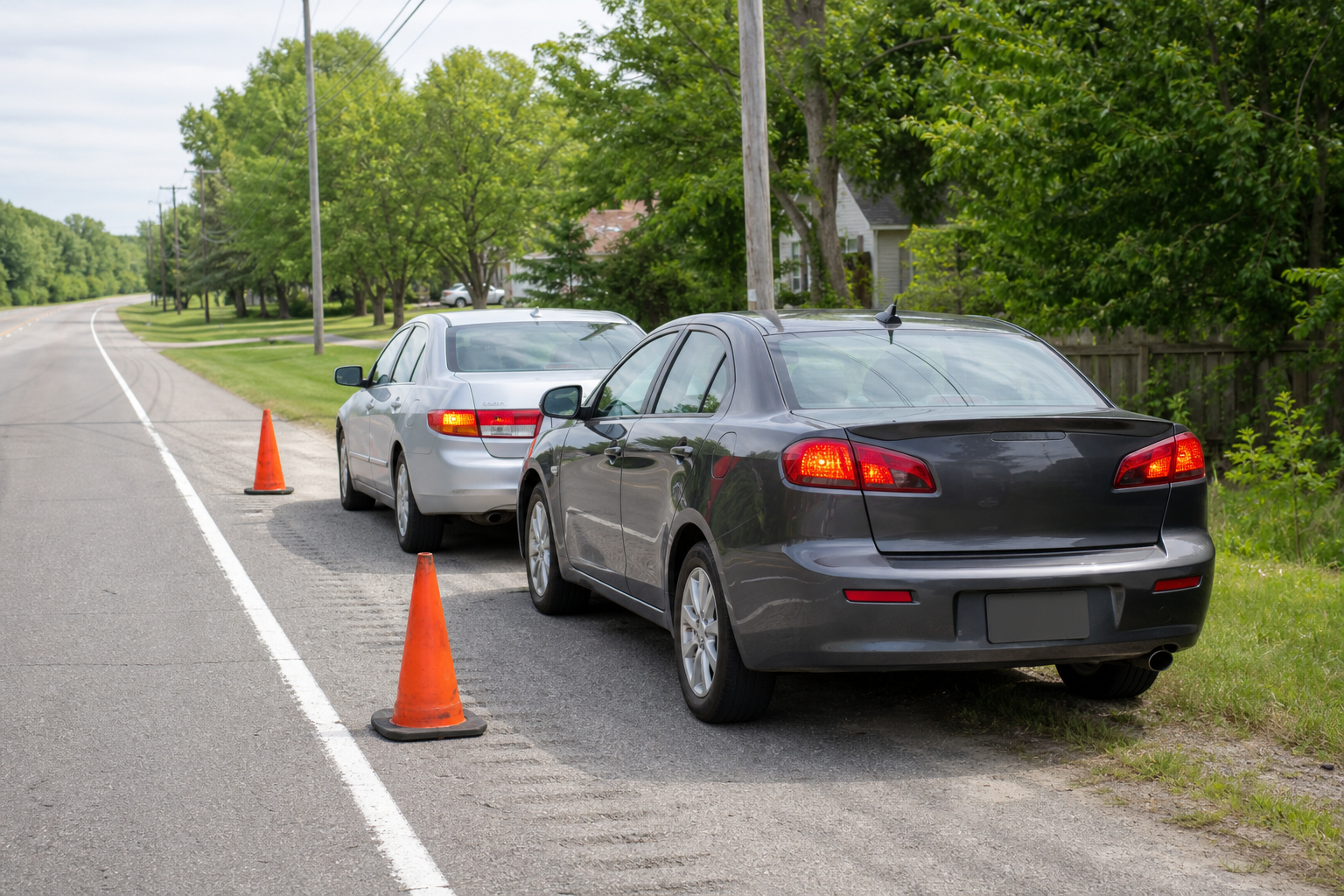 Safe roadside car accident scene documentation in Indiana