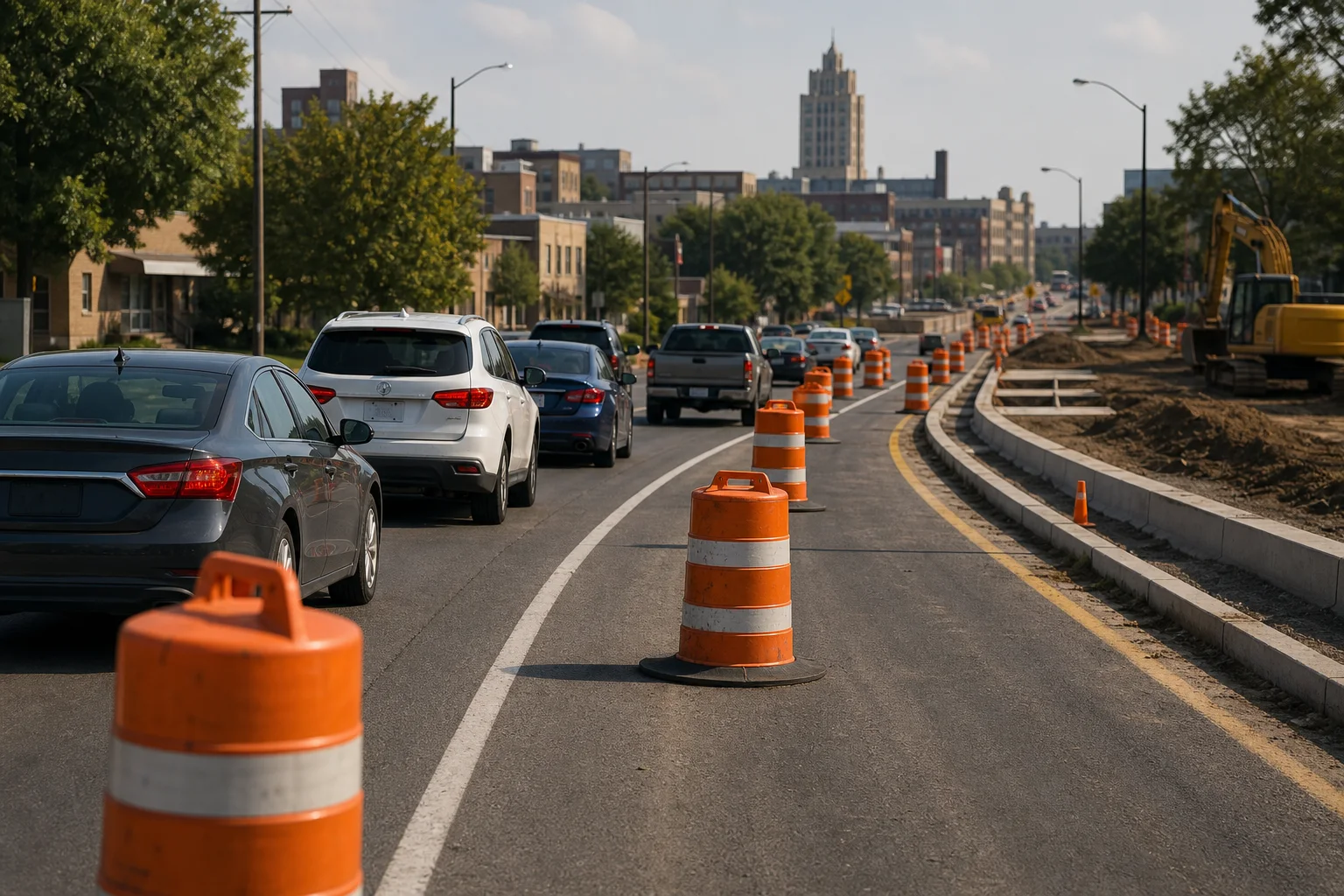 Fort Wayne personal injury consultation room reviewing construction-zone crash evidence