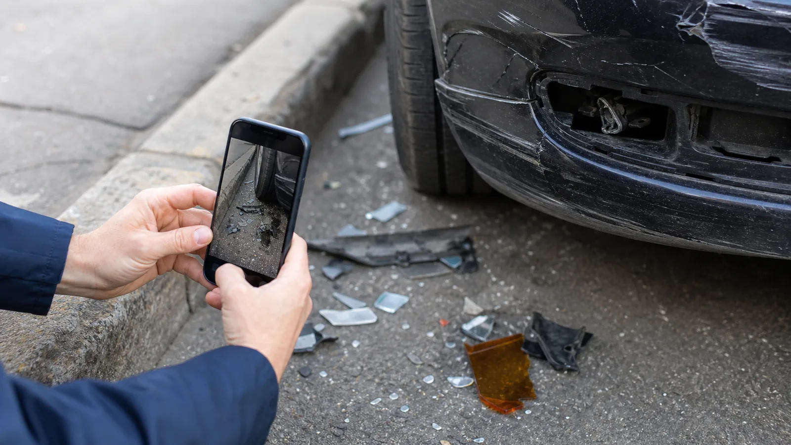 First steps at the scene after an Indiana car accident.