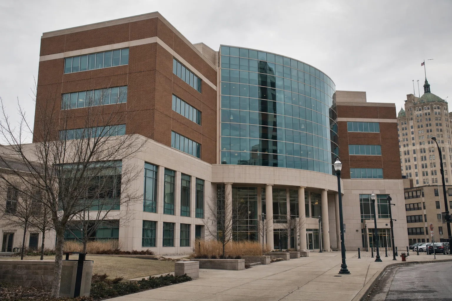 County government building in downtown Fort Wayne, Indiana