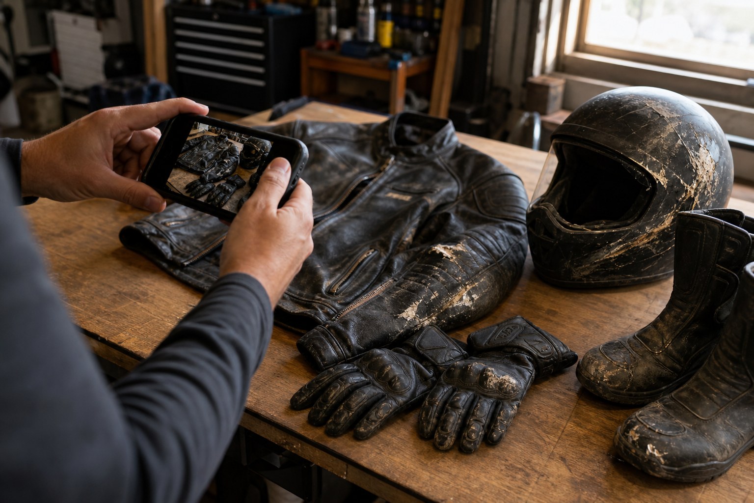 Fort Wayne motorcycle accident attorney reviewing evidence for an injured rider