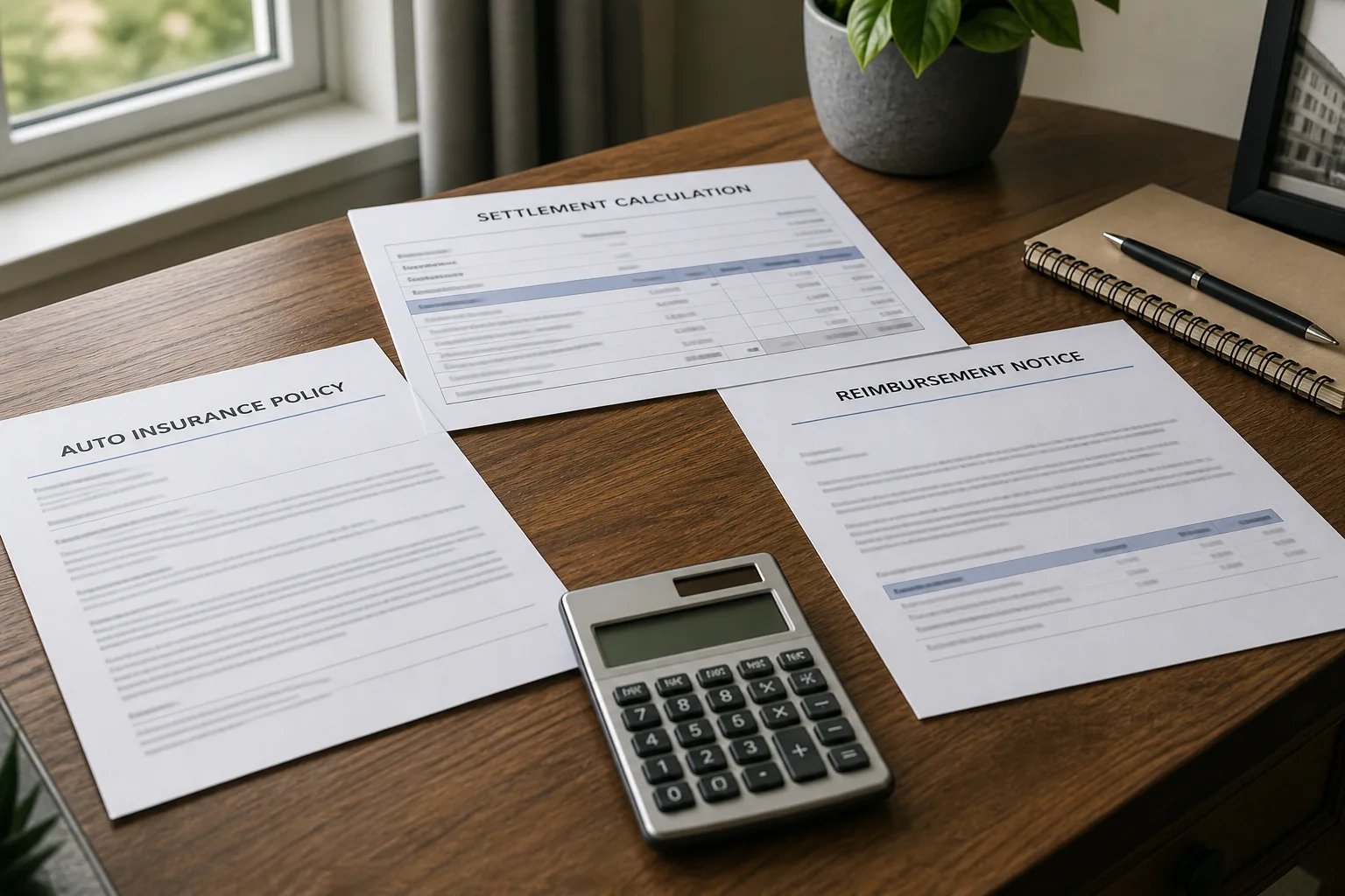 Auto policy and claim correspondence organized for review
