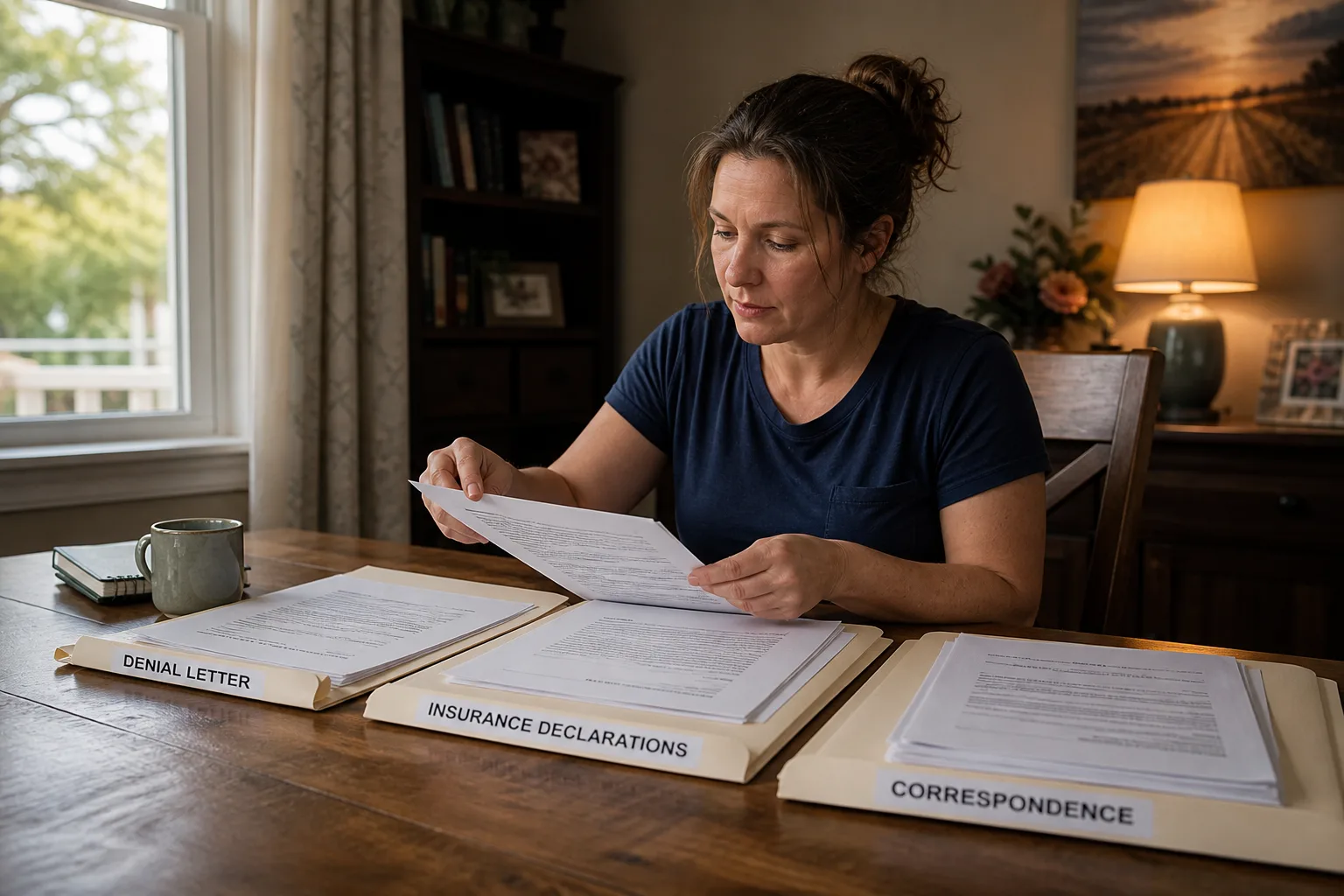 Indiana consumer organizing an auto policy and claim correspondence