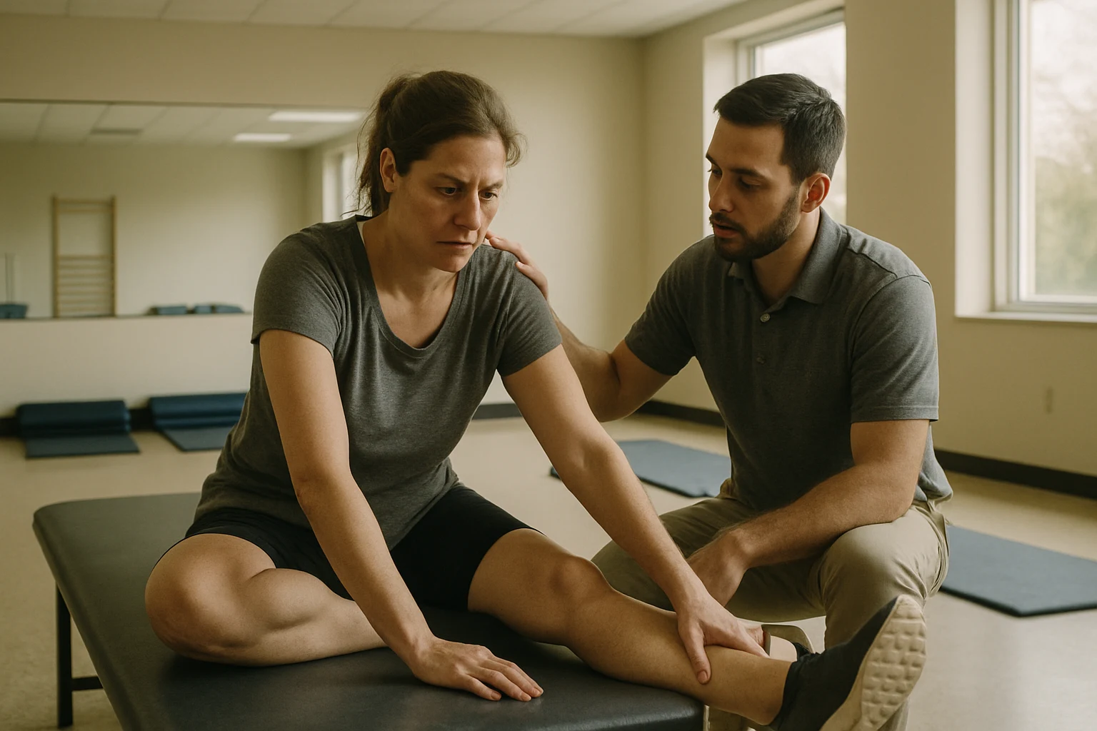 Fort Wayne physical therapy session after a car accident injury