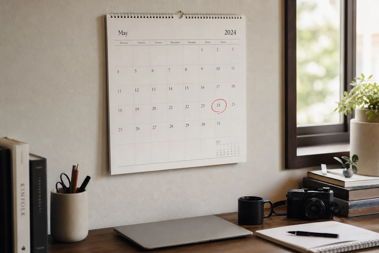 A circled calendar date illustrating the two-year deadline to file an Indiana injury claim