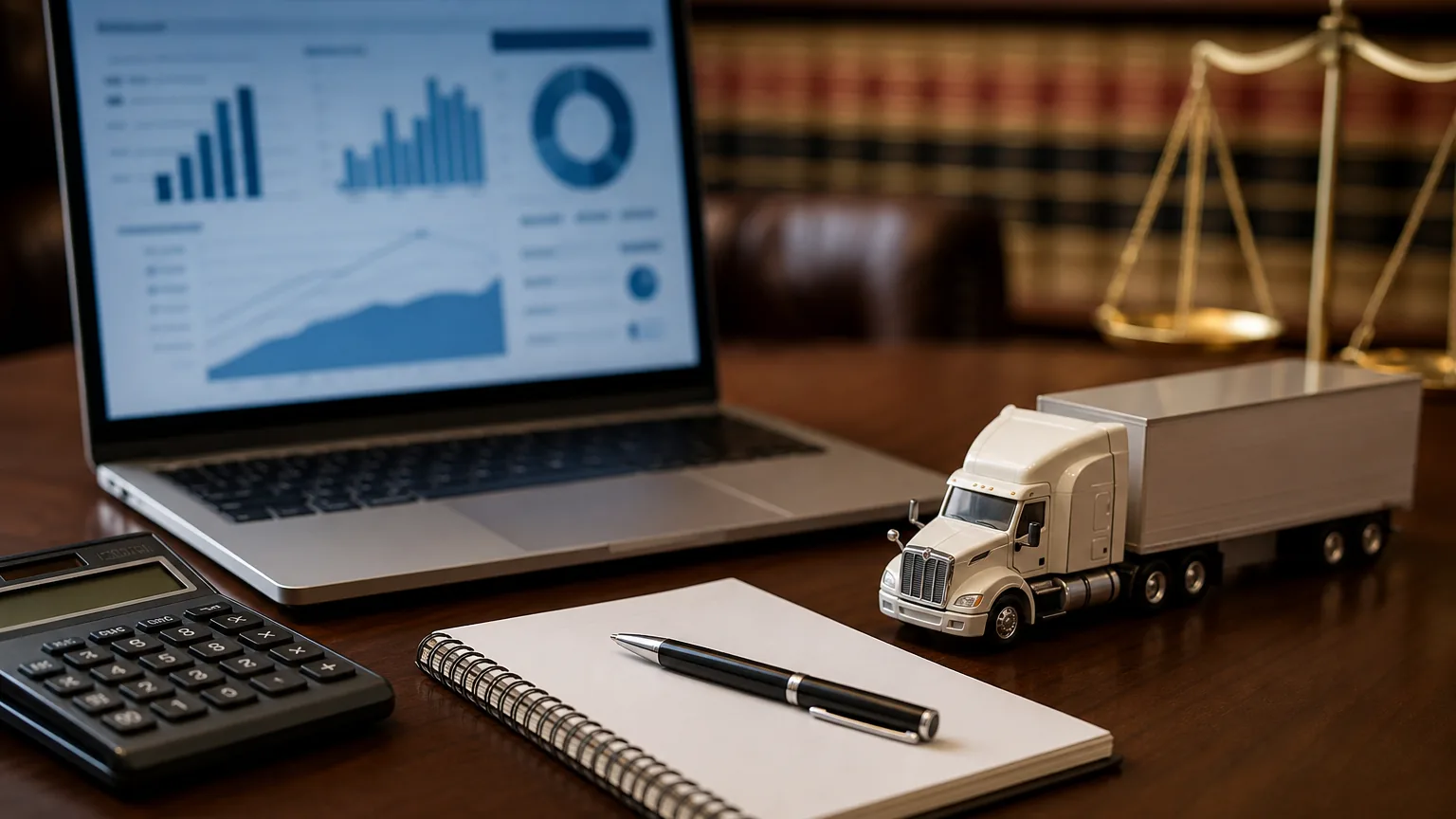 Indiana truck accident statistics being reviewed for a semi-truck injury claim.