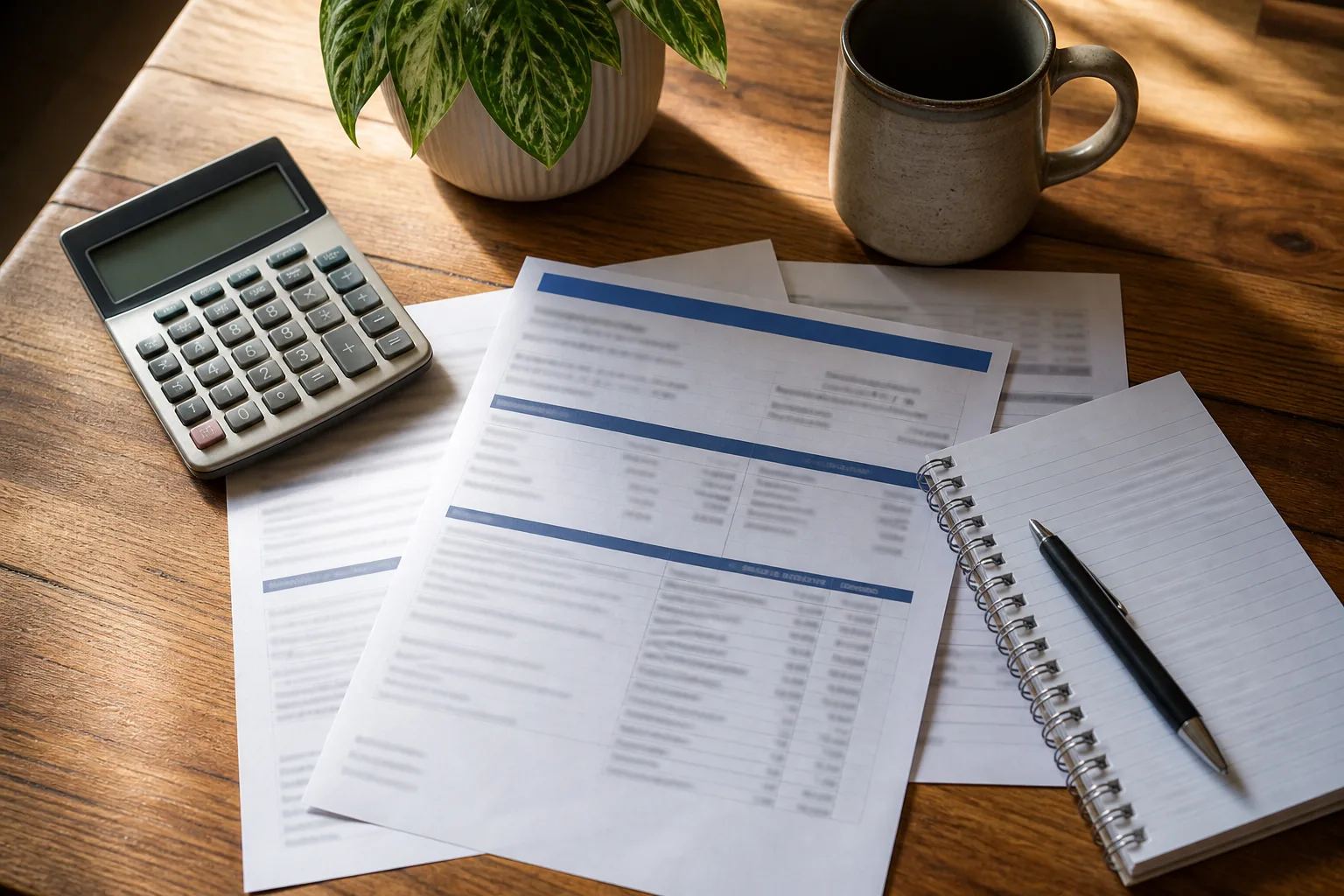 Calculator and wage records arranged to review a weekly benefit payment