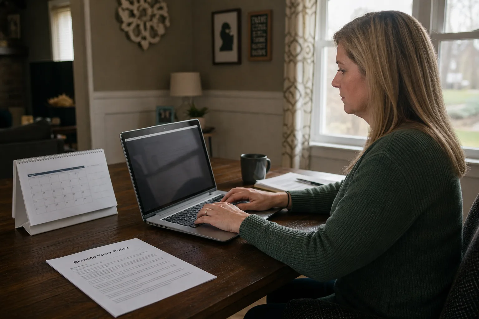 Indiana remote worker preparing a written workplace injury report