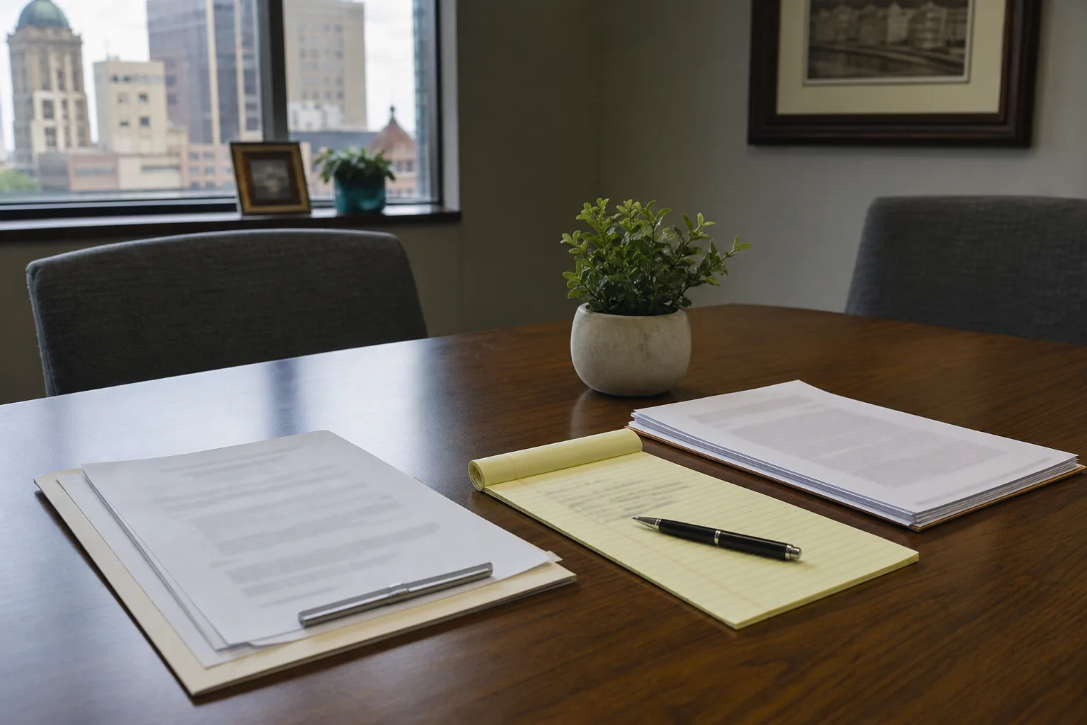 Staffing and workers’ compensation documents prepared for a claim review