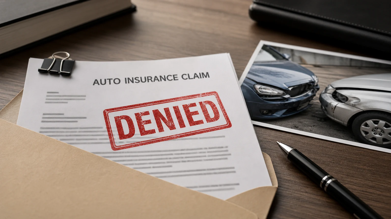 Insurance denial letter after an Indiana car accident claim
