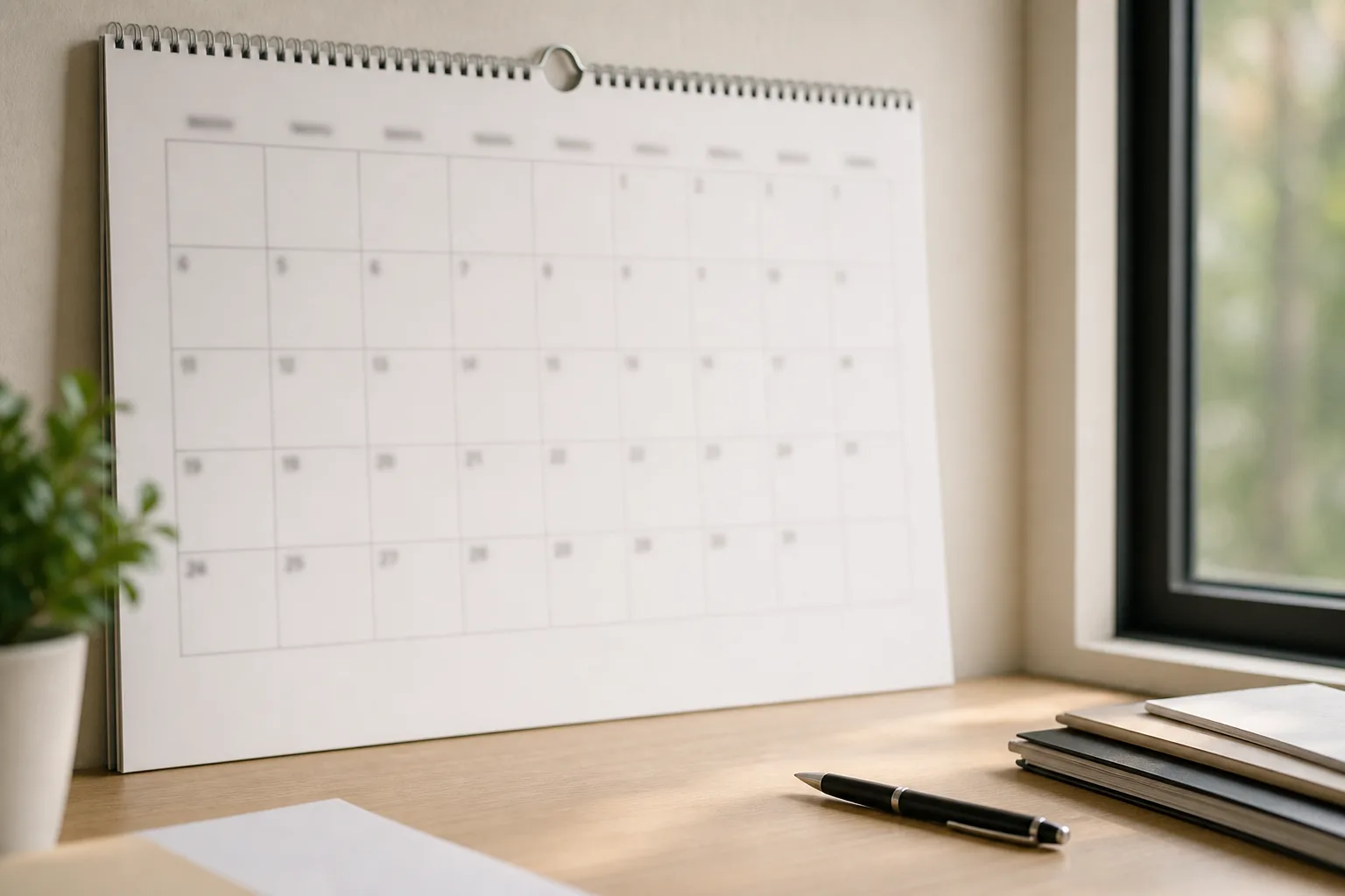 Calendar and pen representing Indiana personal injury filing deadlines