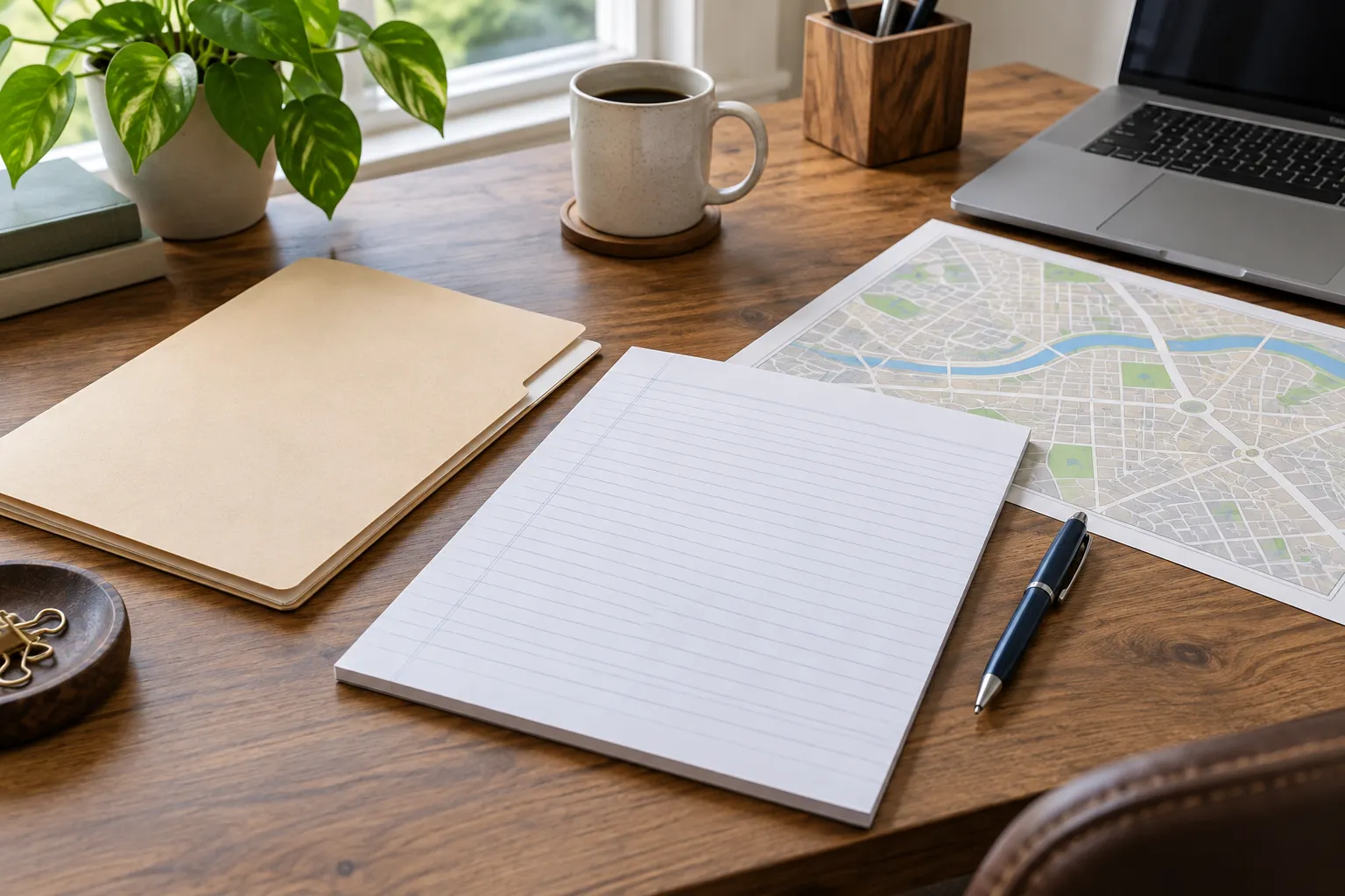 Illustration of a worksheet and organized records for a focused request