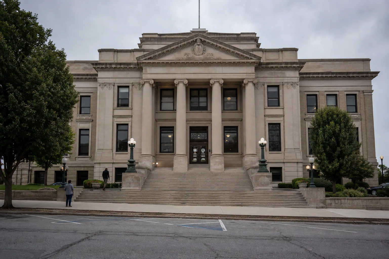 Entrance to an Indiana county courthouse