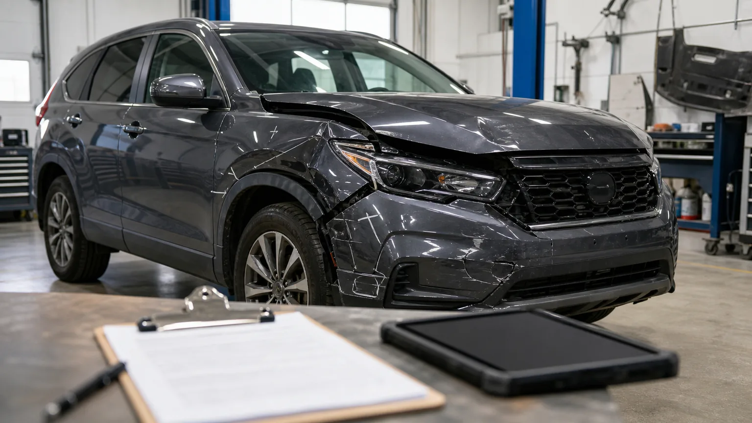 Repair estimate compared with actual cash value for an Indiana total loss claim
