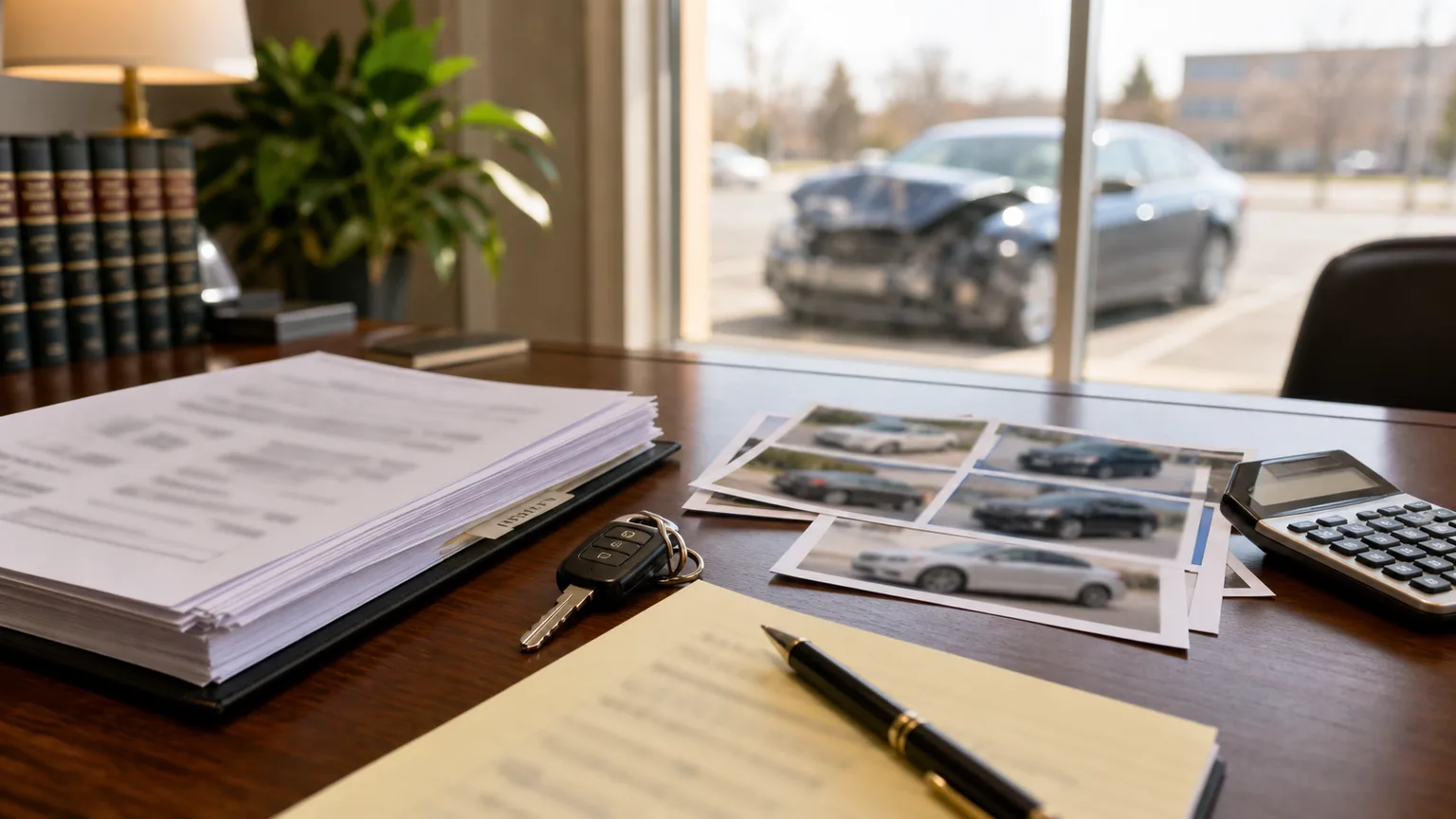 Insurance valuation report for a totaled Indiana vehicle with comparable listings