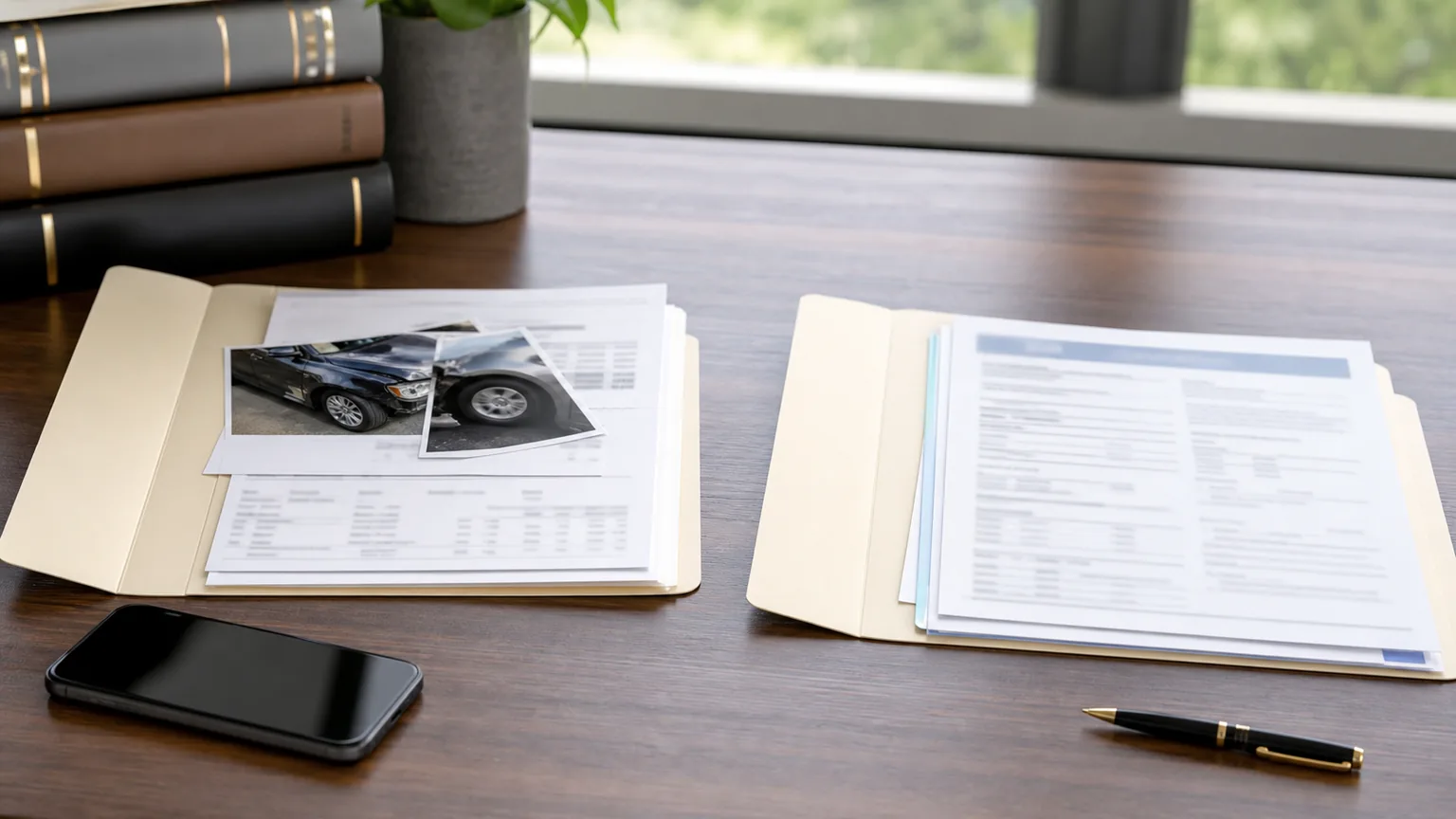 Separate folders for Indiana total loss property damage and bodily injury claim records