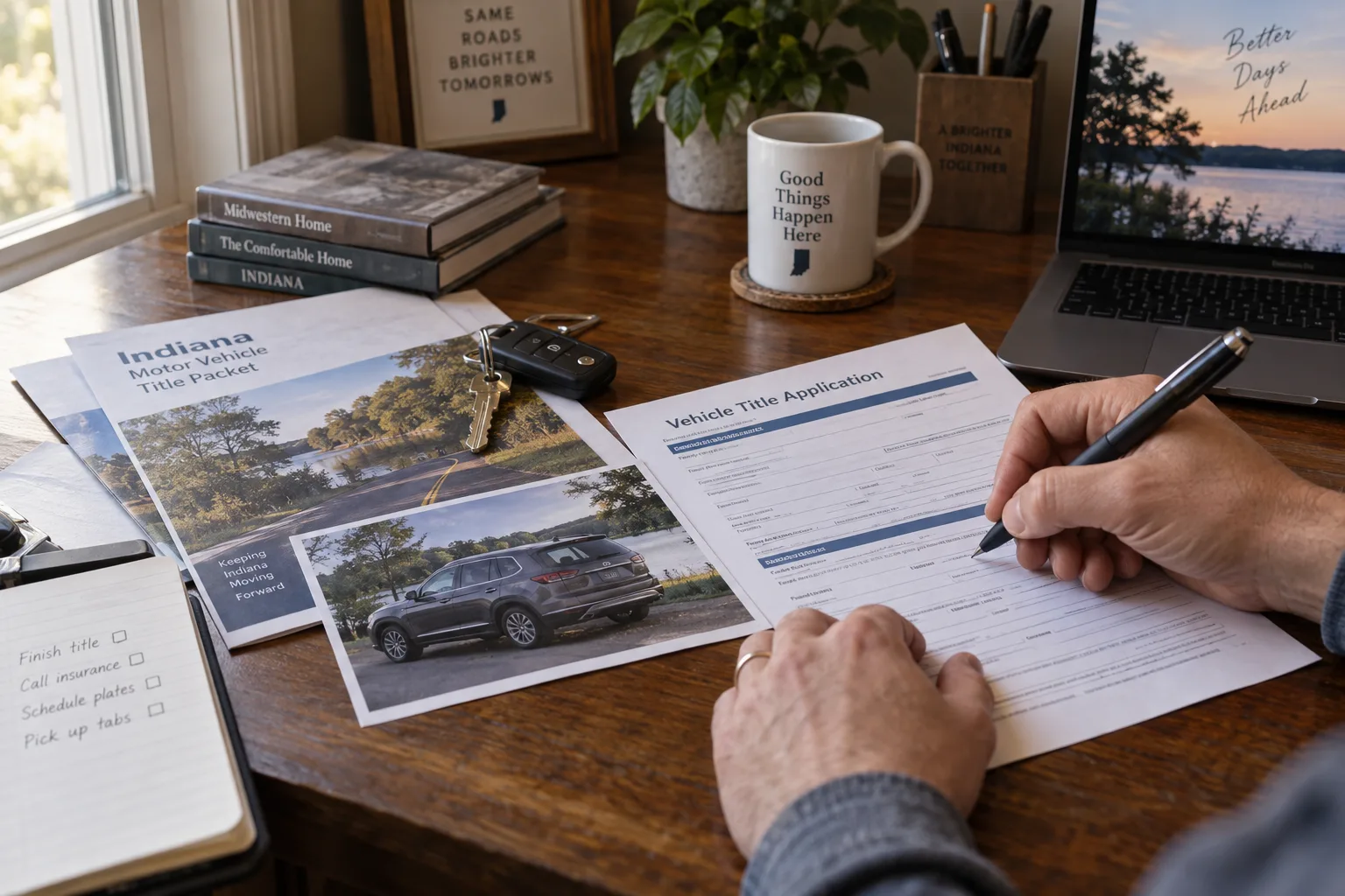 Indiana owner preparing salvage-title paperwork