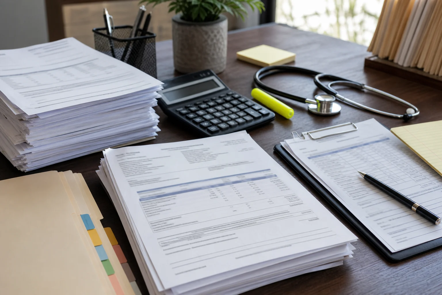 Medical bills and lien documents after an uninsured driver crash in Indiana