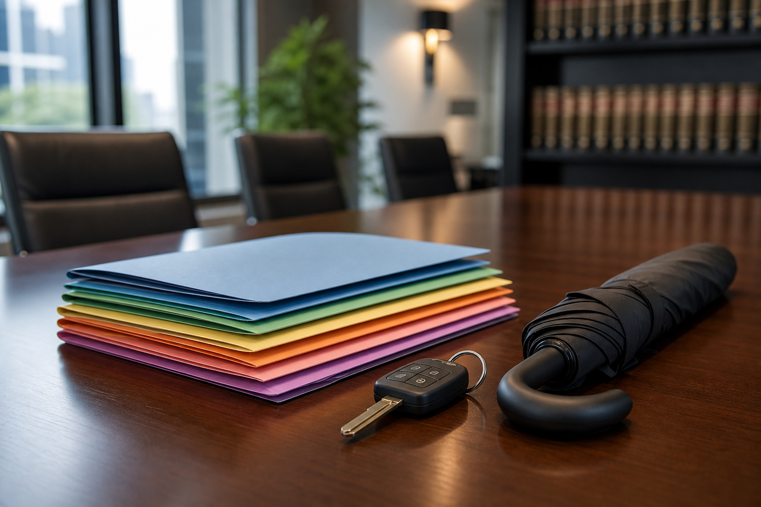 Multiple possible insurance coverage folders for an Indiana minimum limits car accident claim