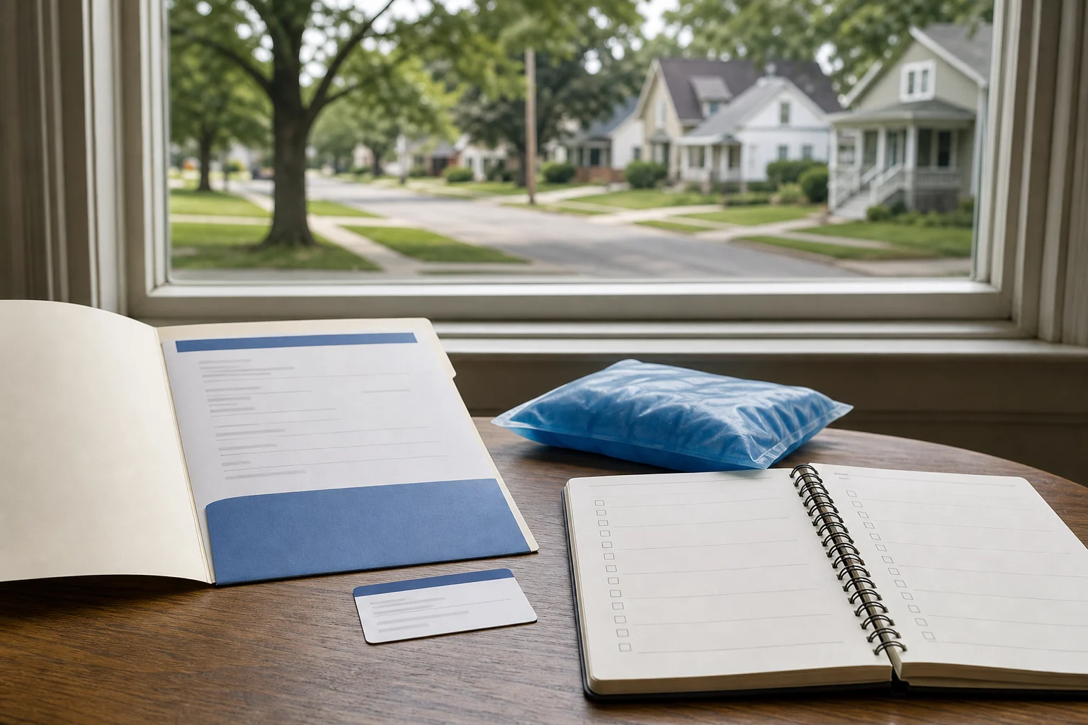Organized car accident evidence folder ready for insurance or attorney review