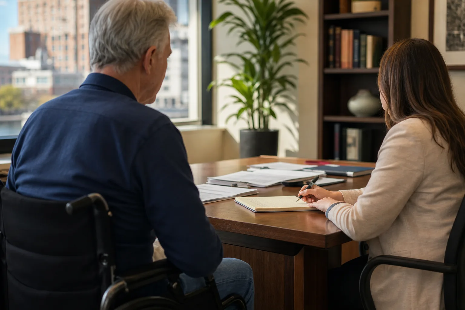 A calm attorney consultation about an Indiana government injury claim
